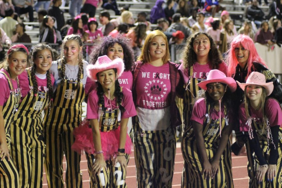 Cougar Crew poses together in pink Oct. 15.