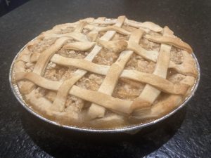 "The perfect apple pie" baked by Audrey Sharek.