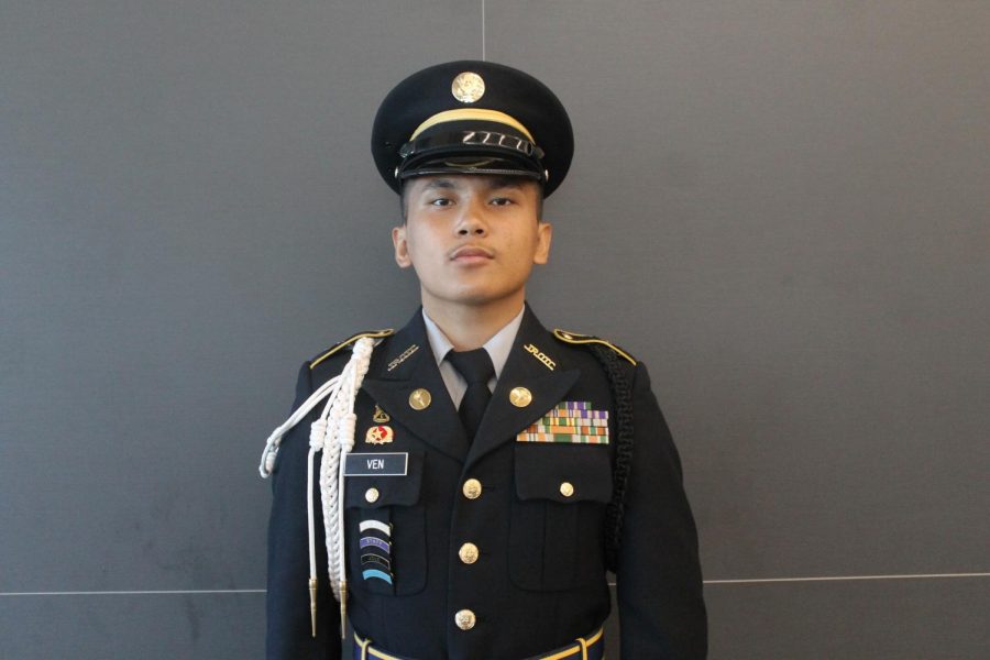 Van Ven, 12, was selected as this years Battalion Commander after being apart of JROTC for four years. 