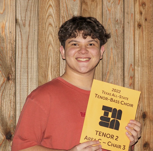 Daniel became a member of the Texas All-State Tenor-Bass Choir, a dream come true for him. 