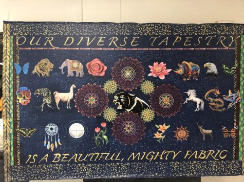 A tapestry representing the different cultures and backgrounds at TCHS, that was displayed during last years multicultural fair. 