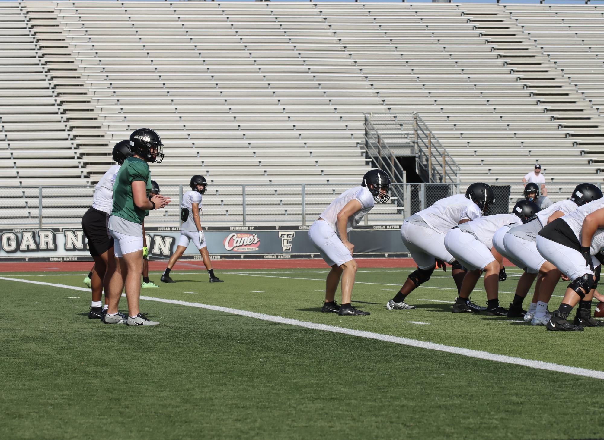 TCHS Football intra-squad scrimmage