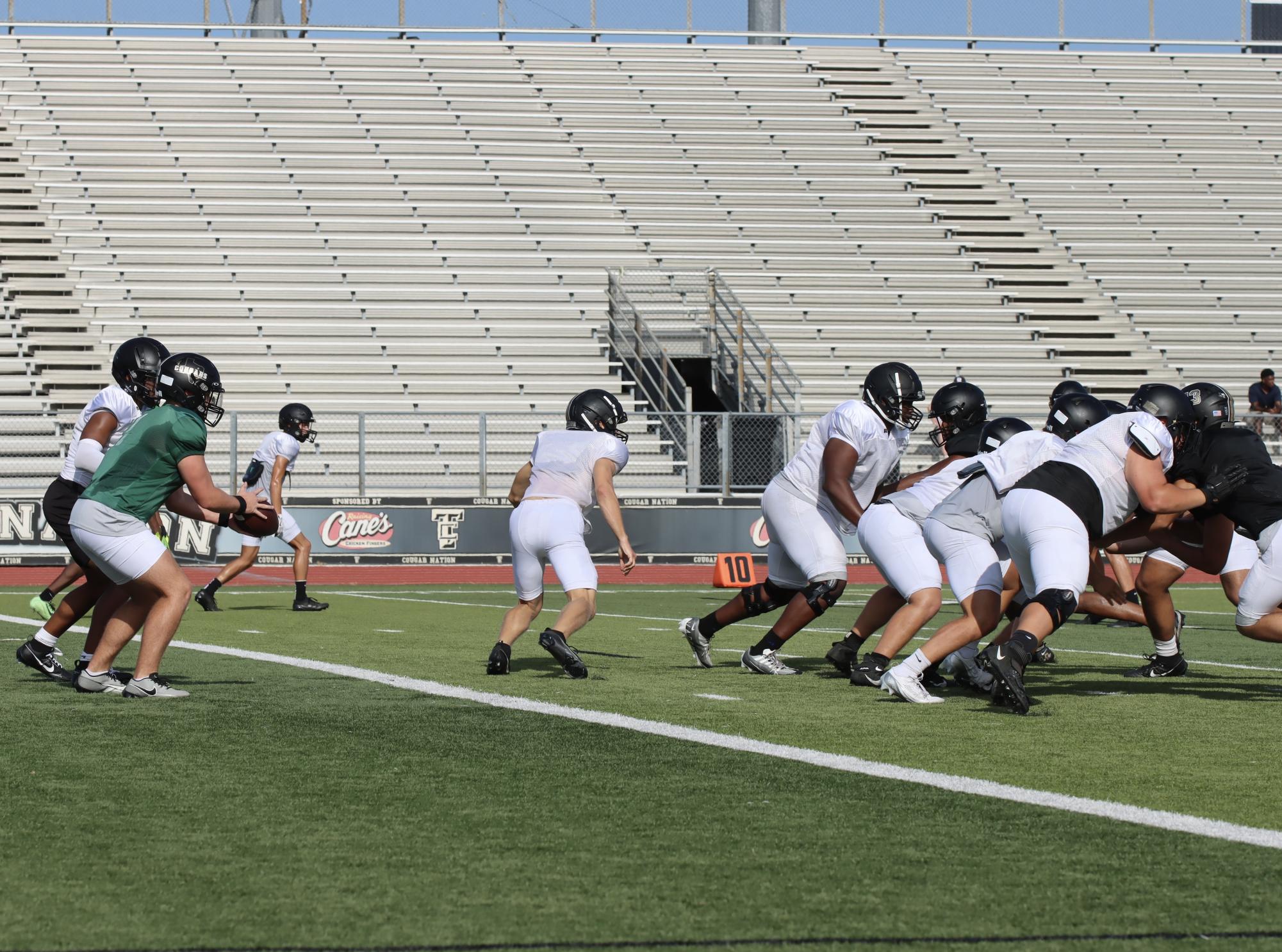 TCHS Football intra-squad scrimmage