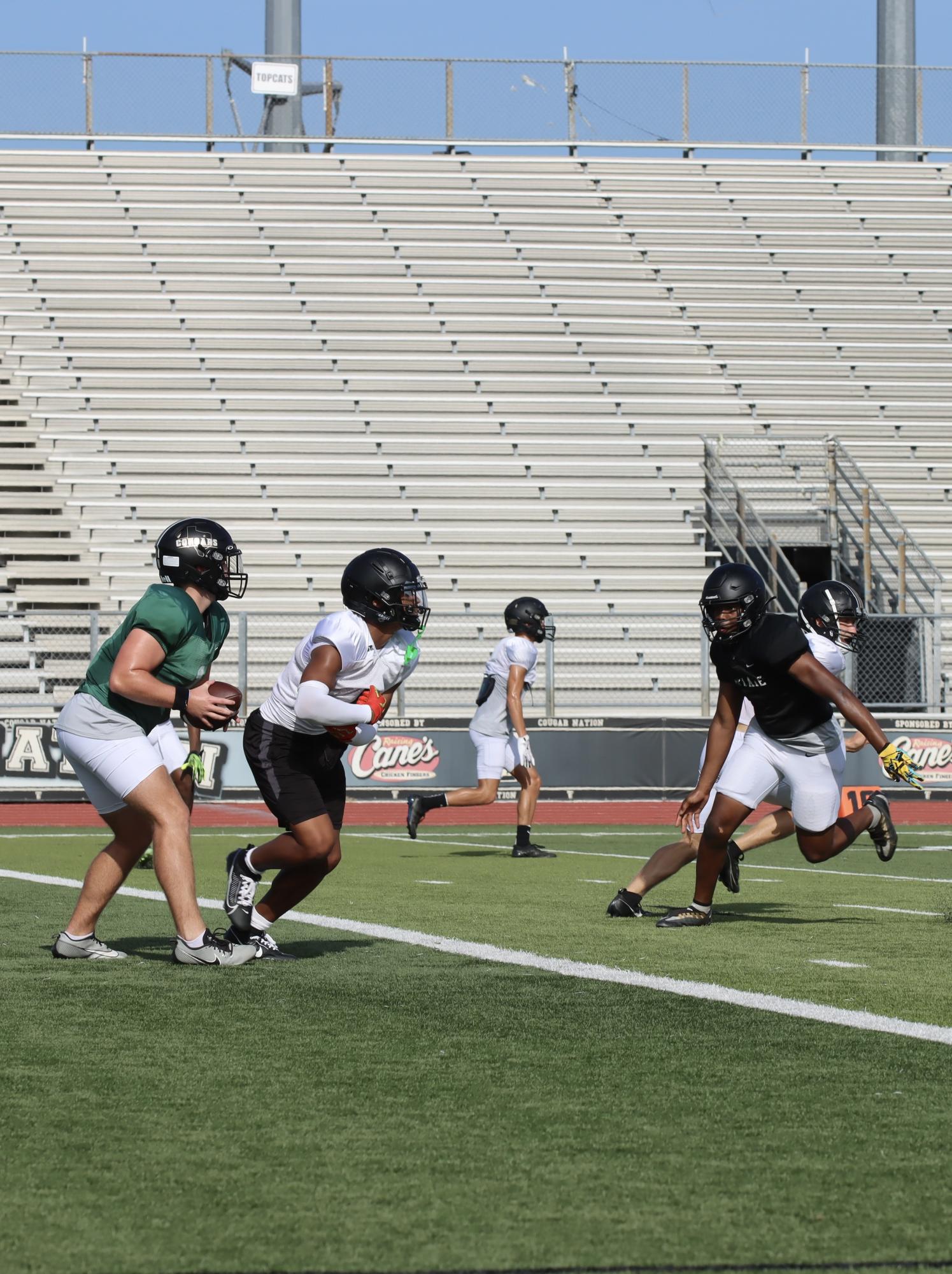 TCHS Football intra-squad scrimmage