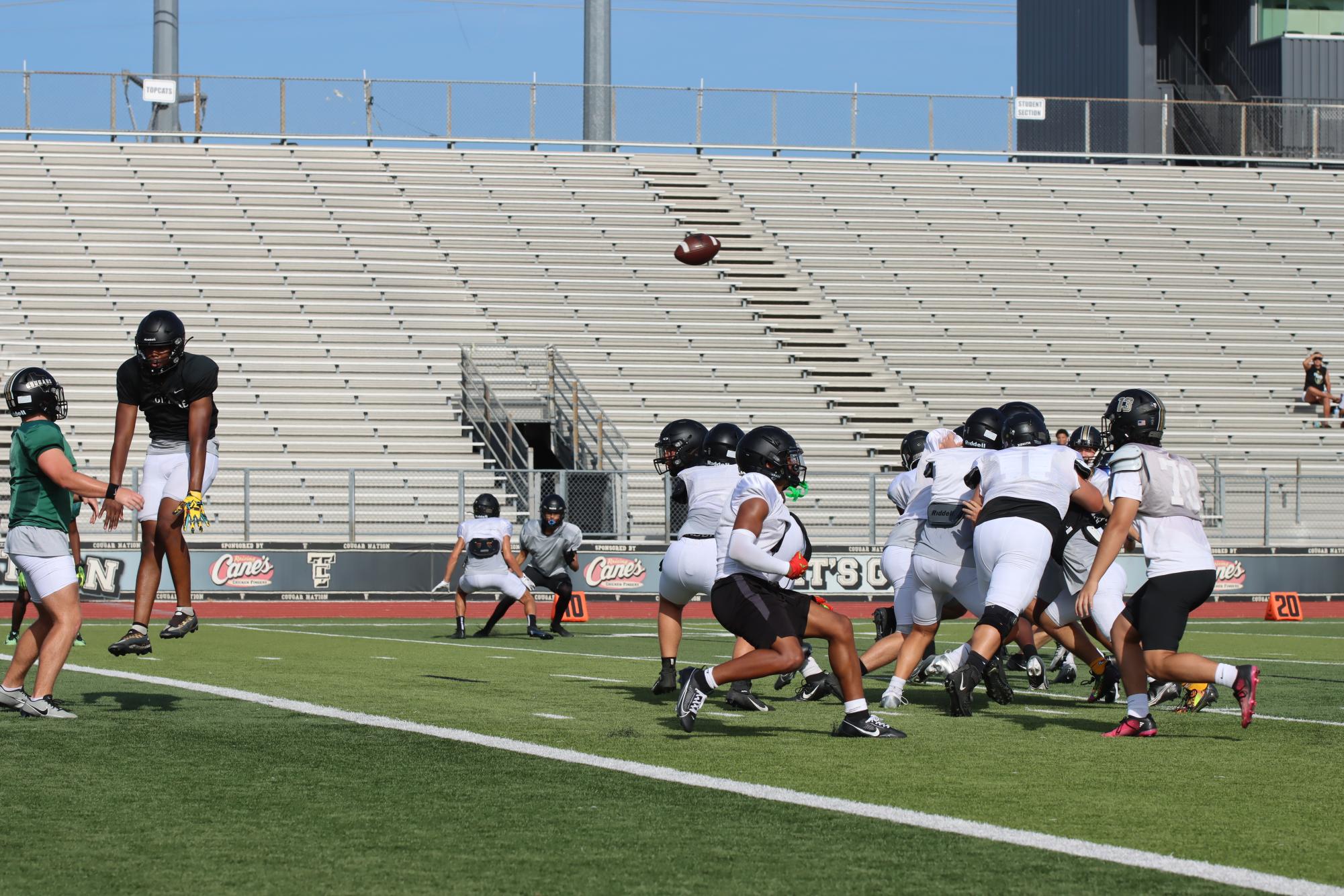 TCHS Football intra-squad scrimmage