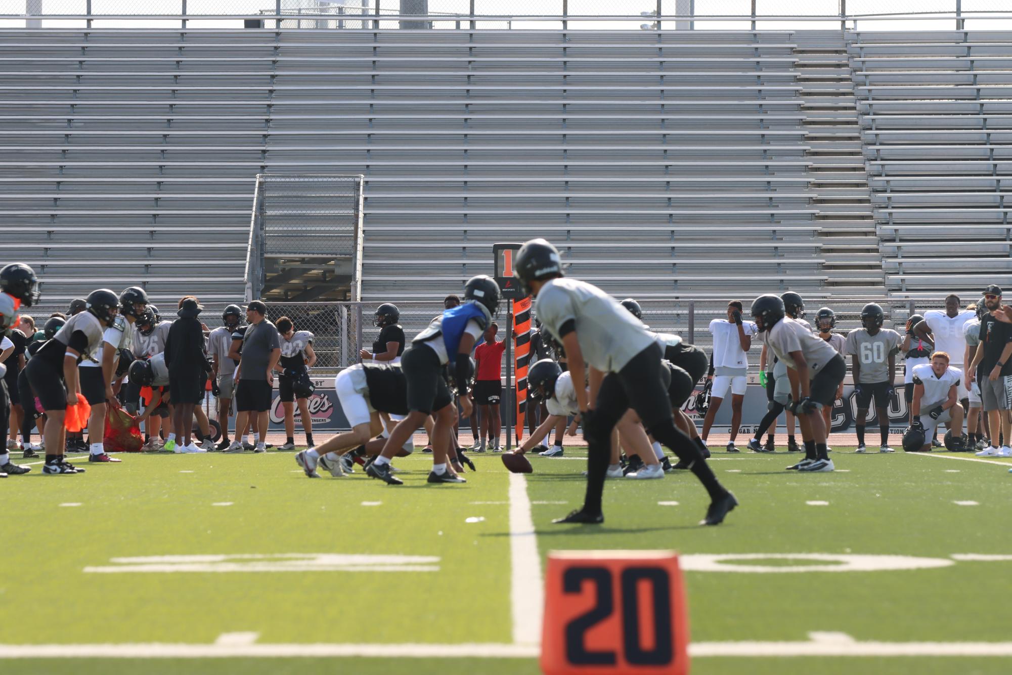 TCHS Football intra-squad scrimmage