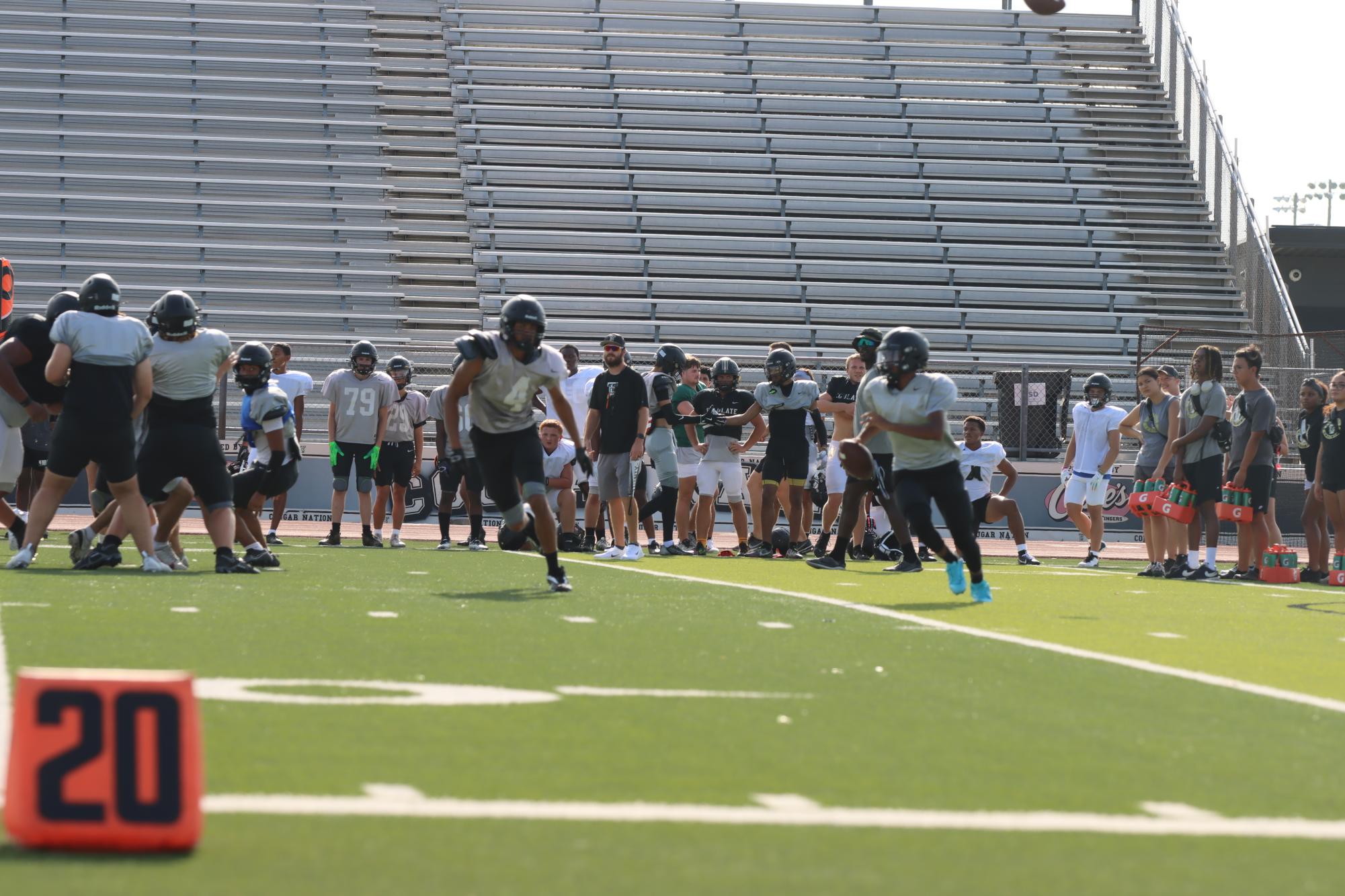 TCHS Football intra-squad scrimmage