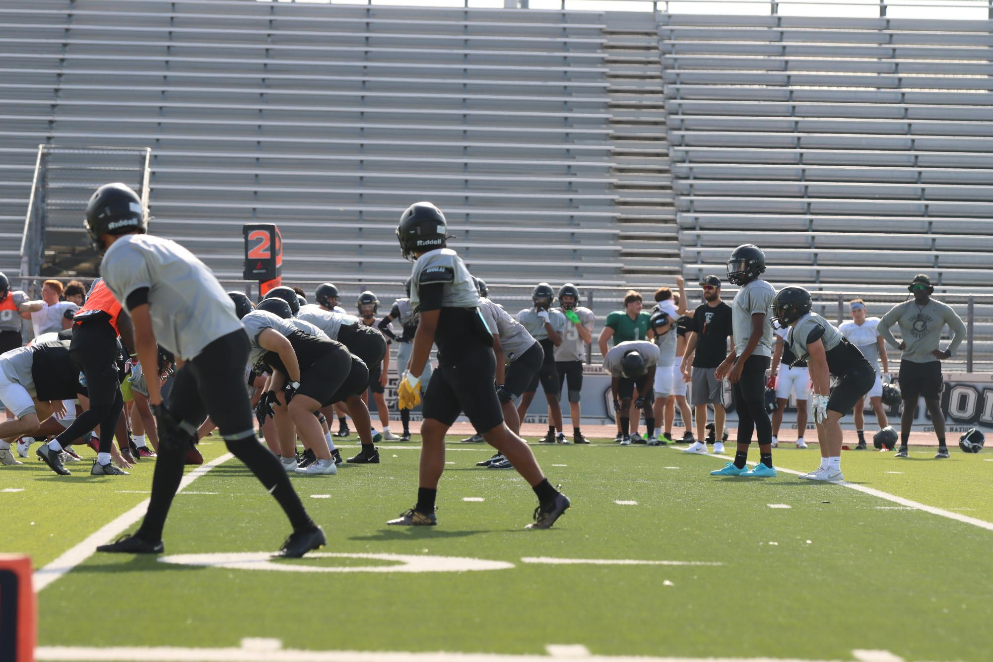 TCHS Football intra-squad scrimmage