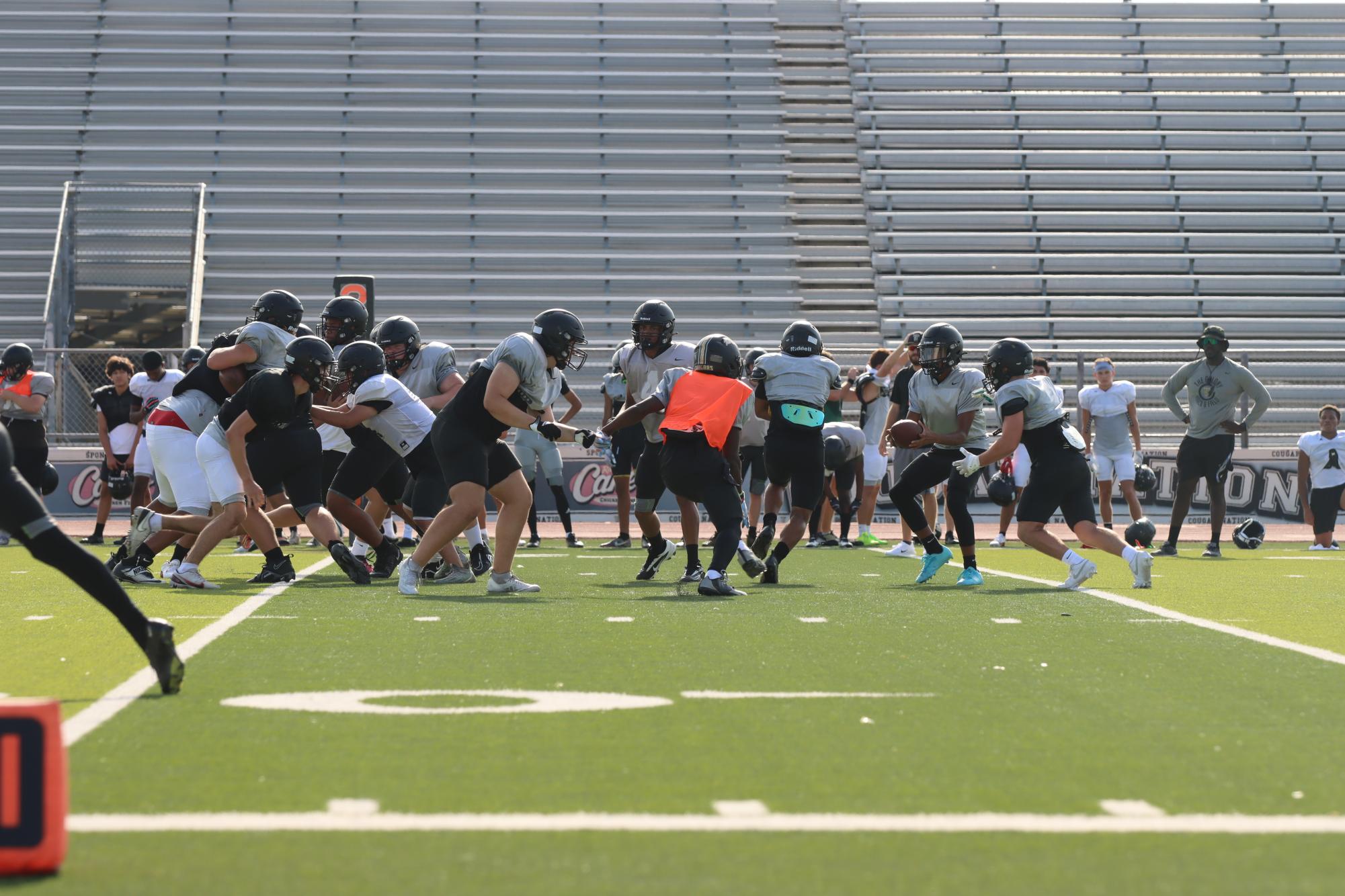 TCHS Football intra-squad scrimmage