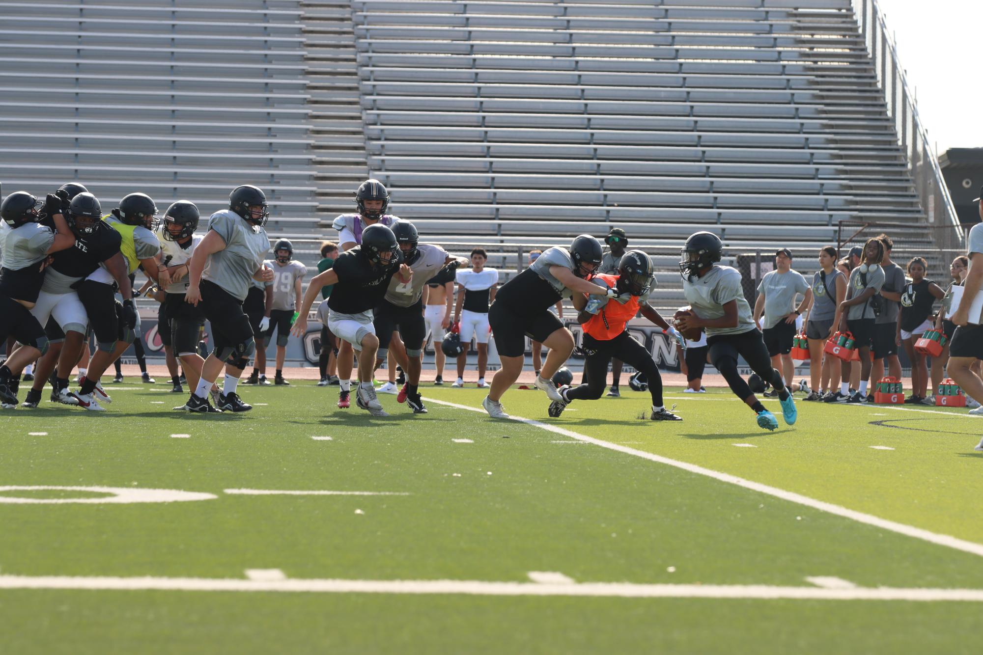 TCHS Football intra-squad scrimmage