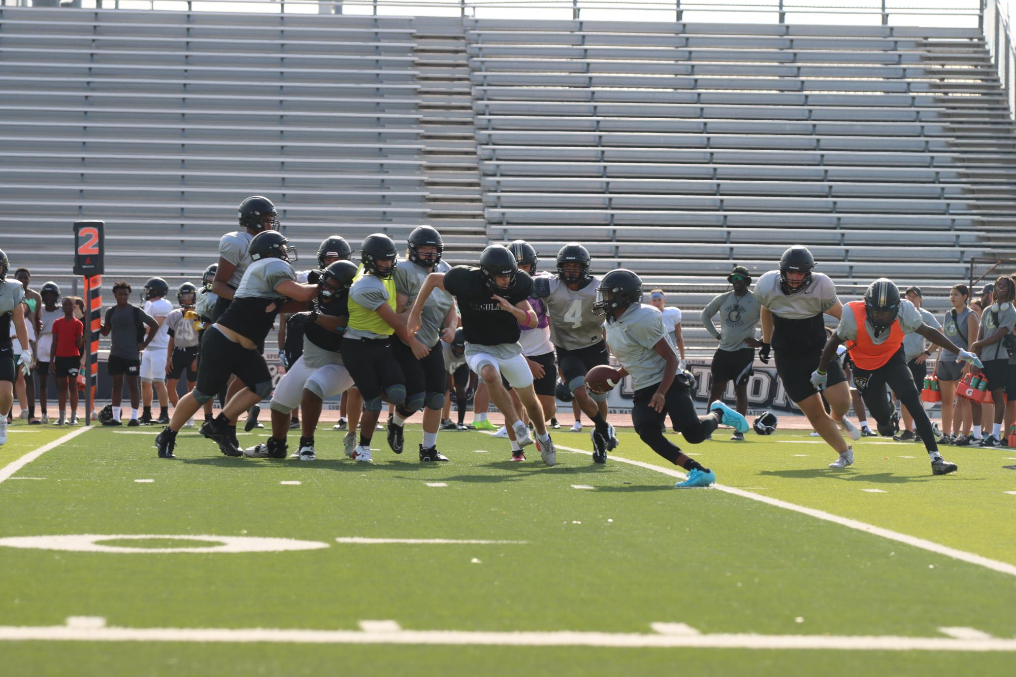 TCHS Football intra-squad scrimmage