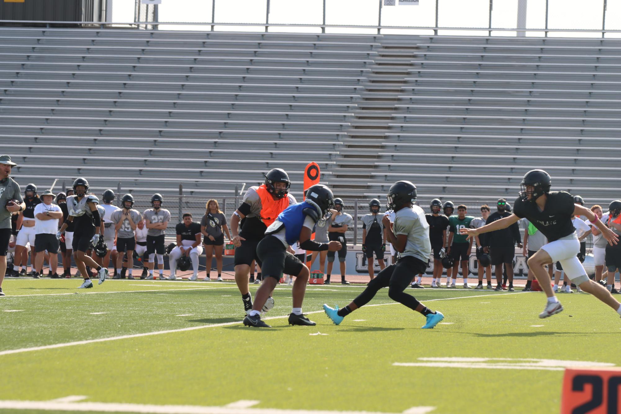 TCHS Football intra-squad scrimmage