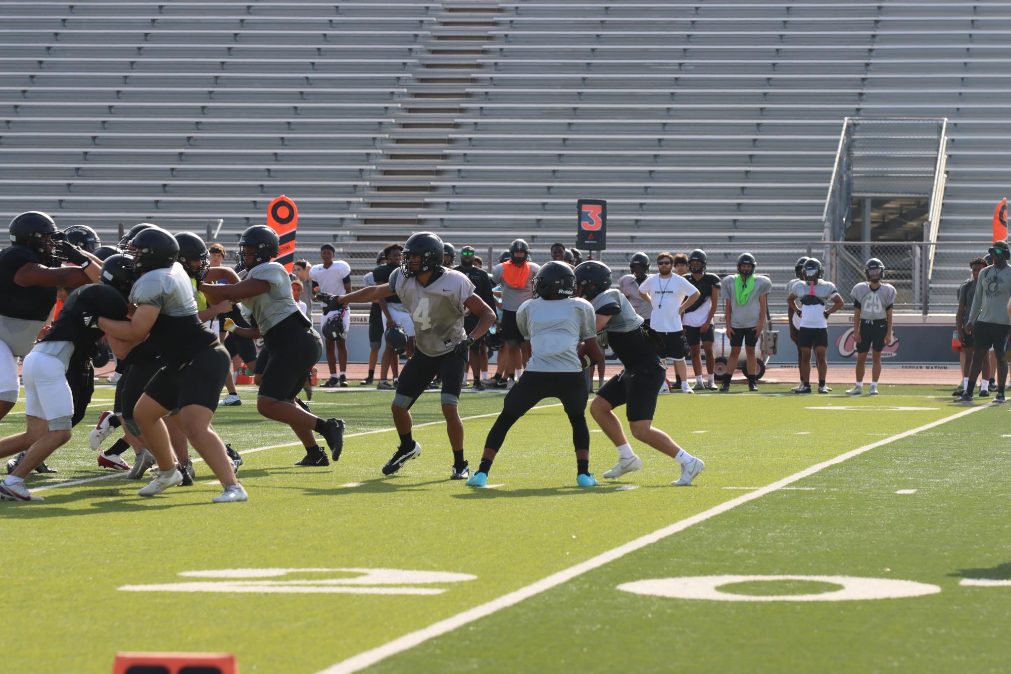 TCHS Football intra-squad scrimmage