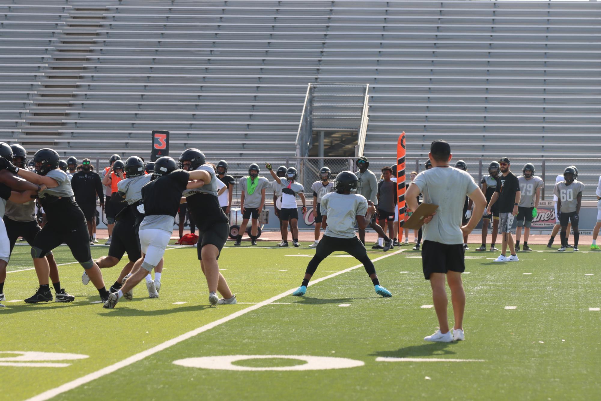 TCHS Football intra-squad scrimmage