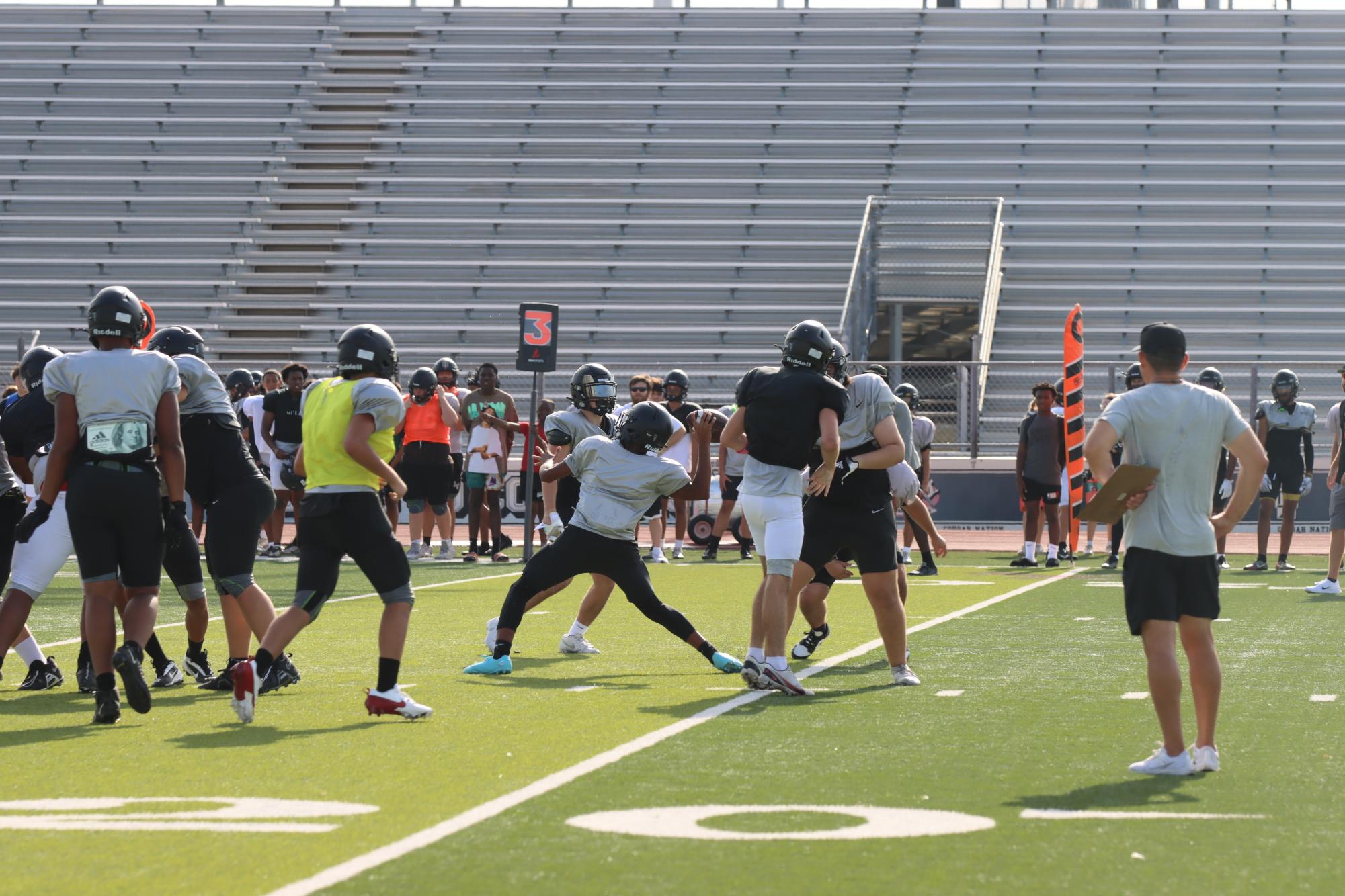 TCHS Football intra-squad scrimmage