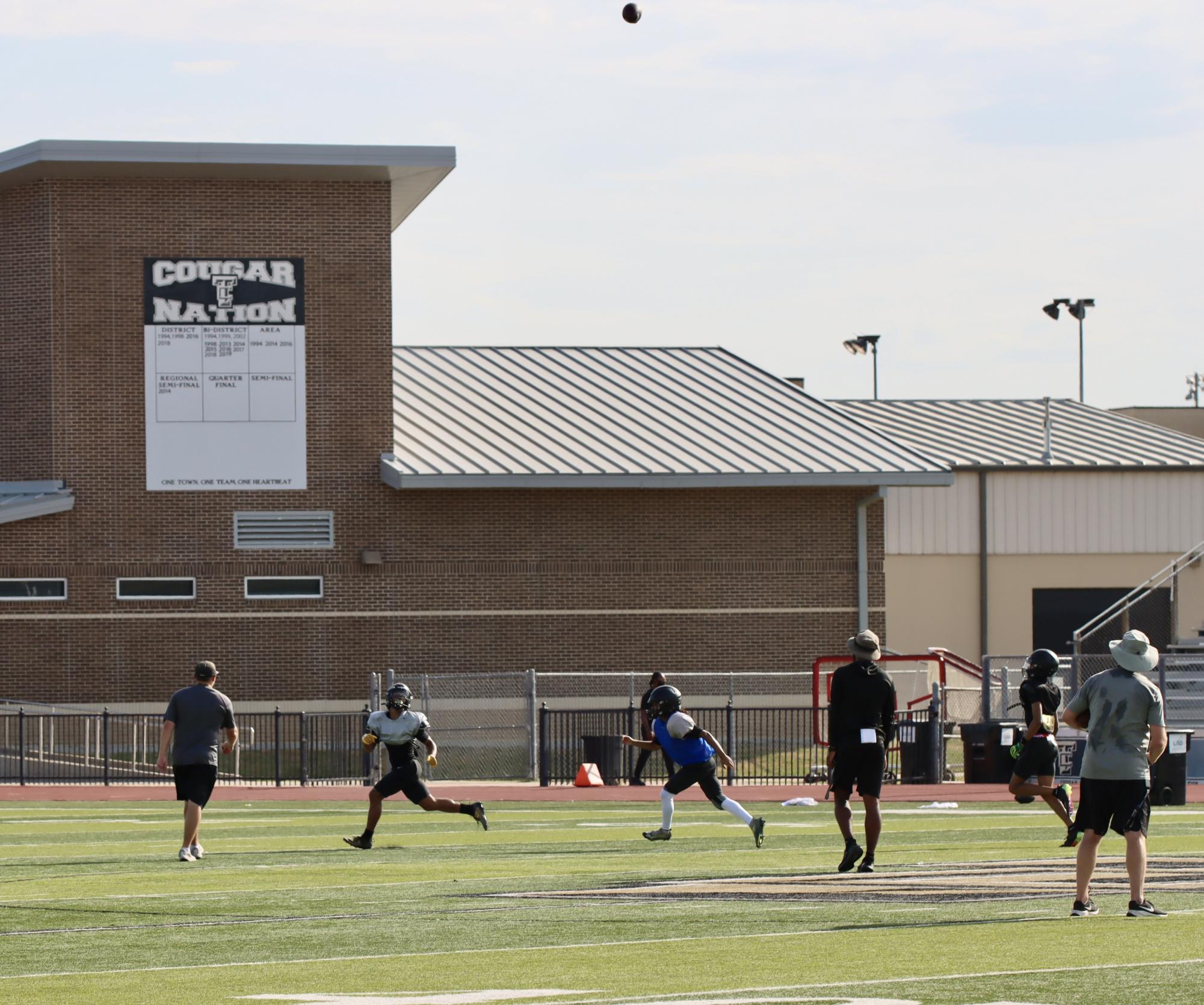 TCHS Football intra-squad scrimmage