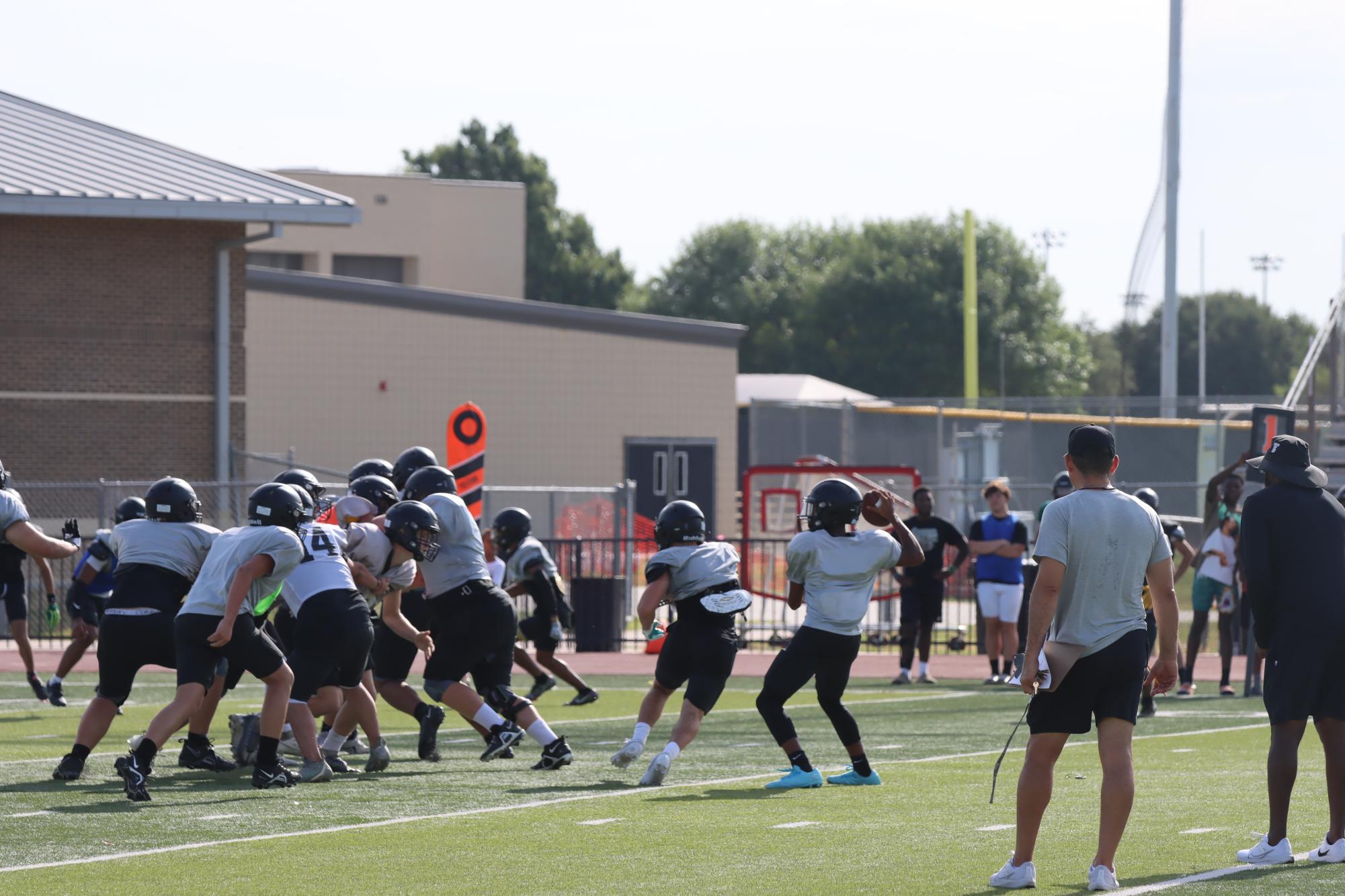 TCHS Football intra-squad scrimmage