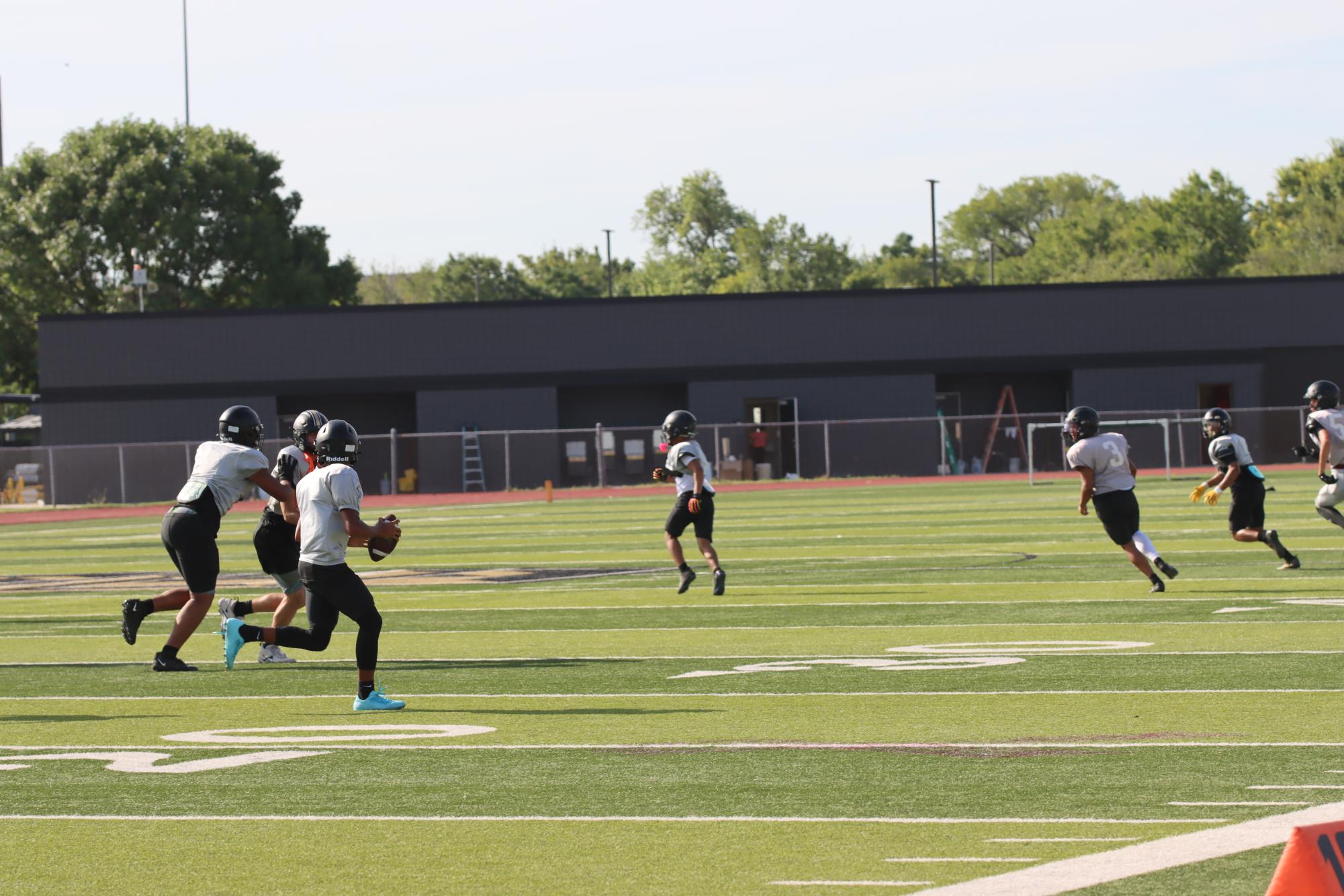 TCHS Football intra-squad scrimmage