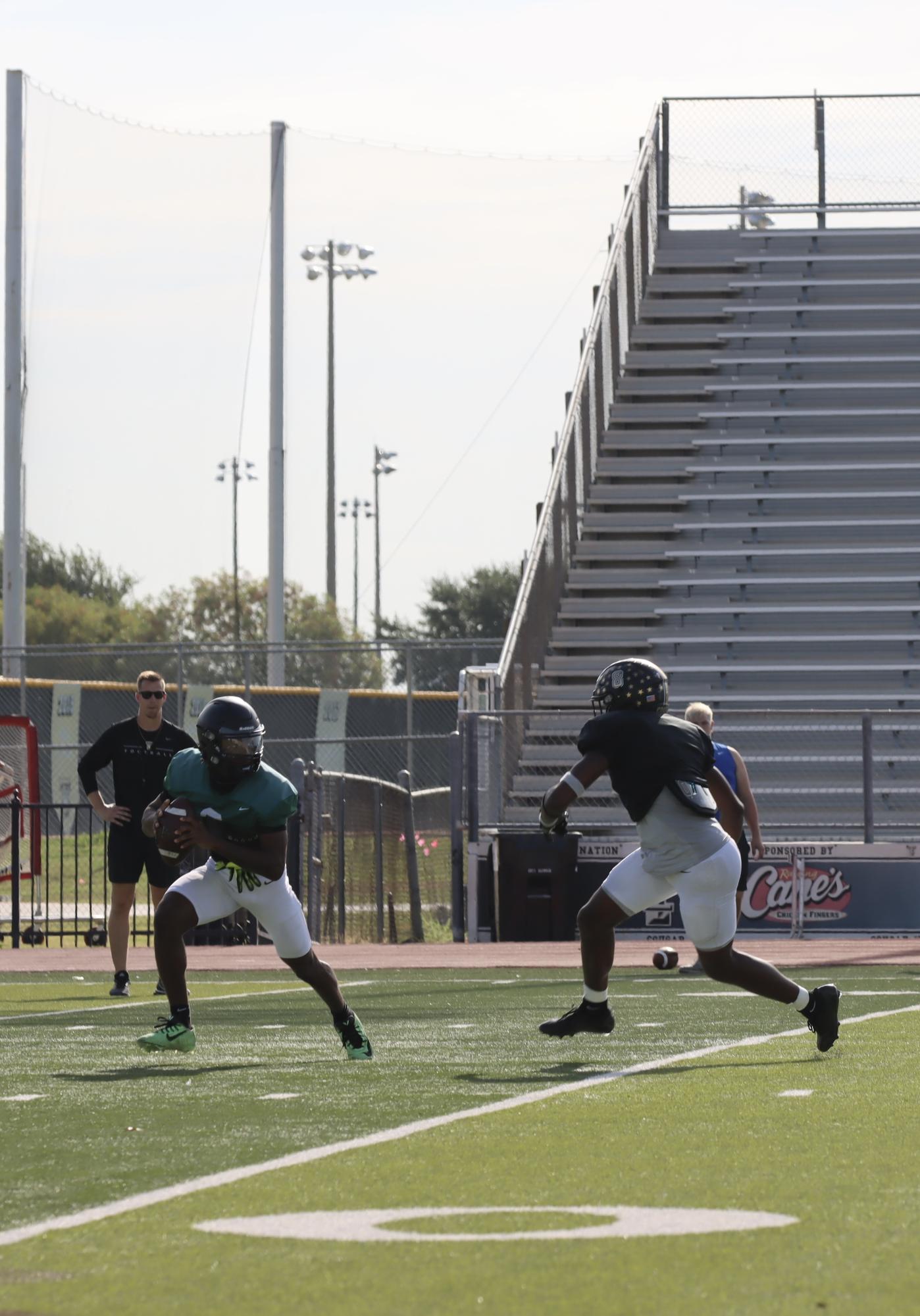 TCHS Football intra-squad scrimmage