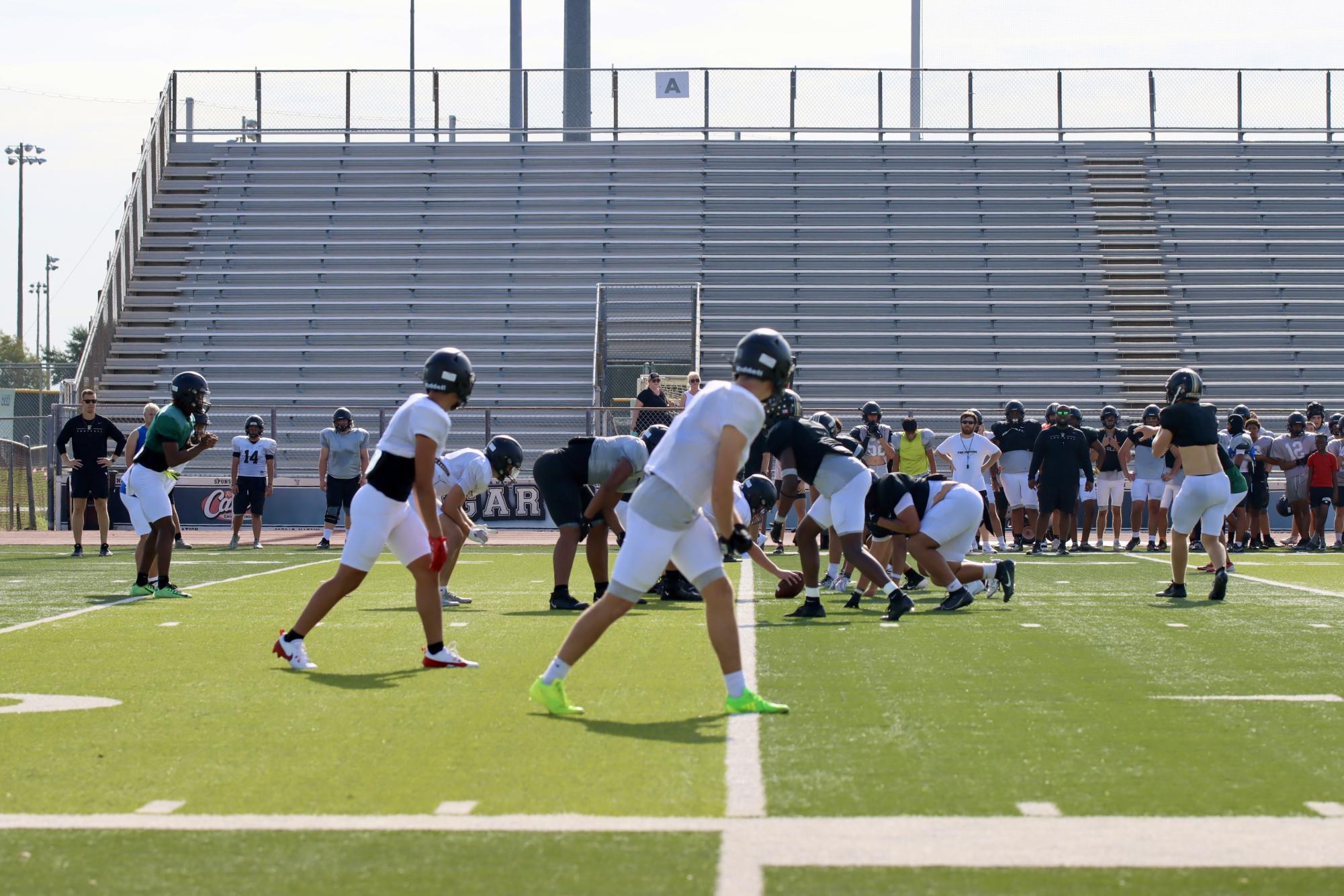 TCHS Football intra-squad scrimmage