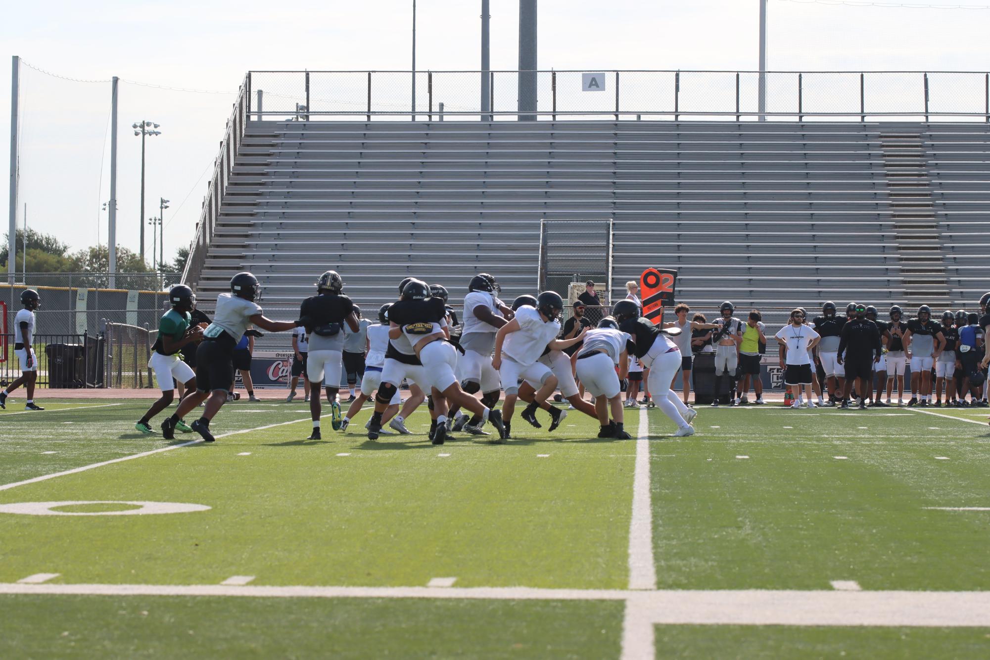 TCHS Football intra-squad scrimmage