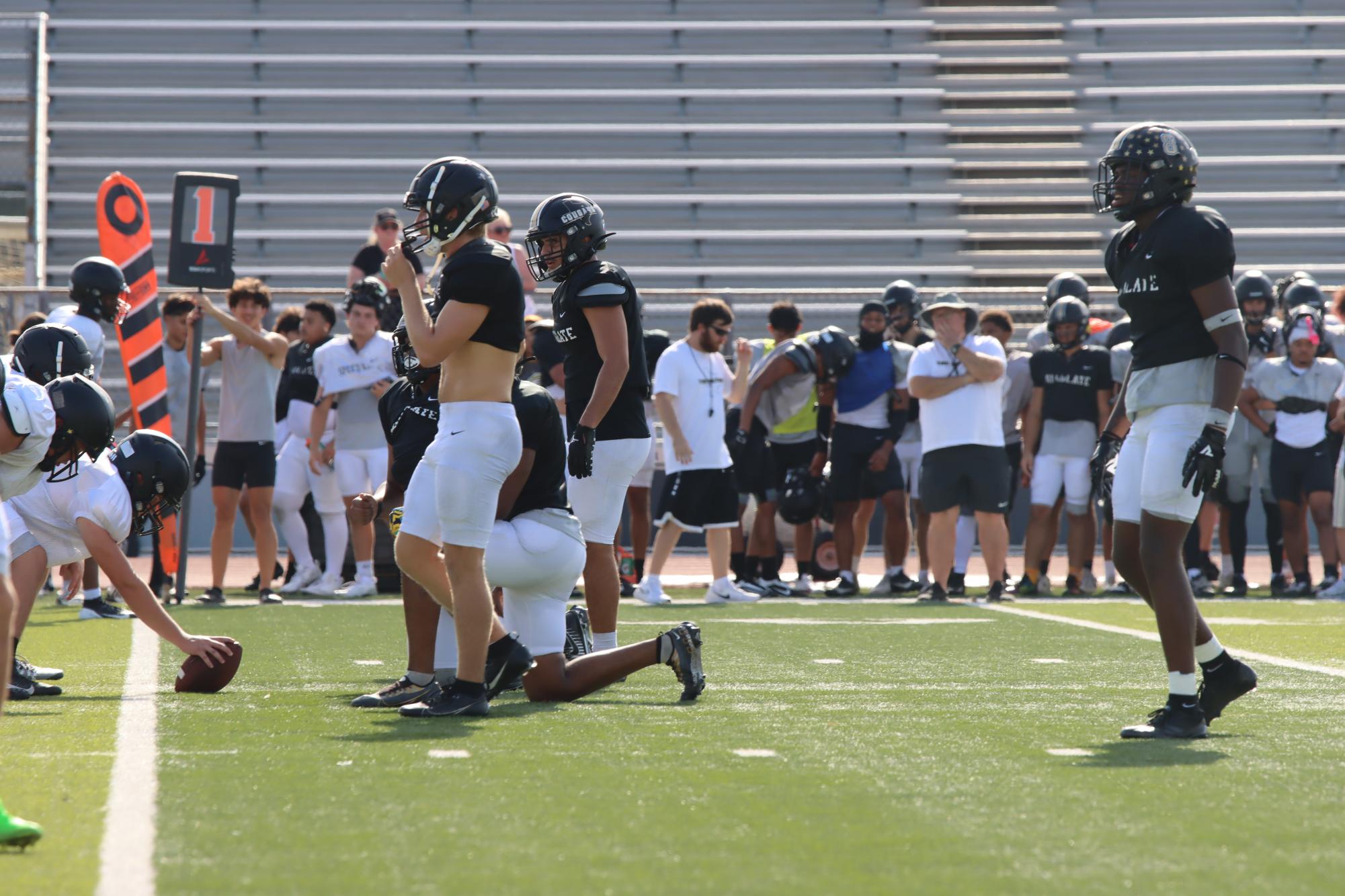 TCHS Football intra-squad scrimmage