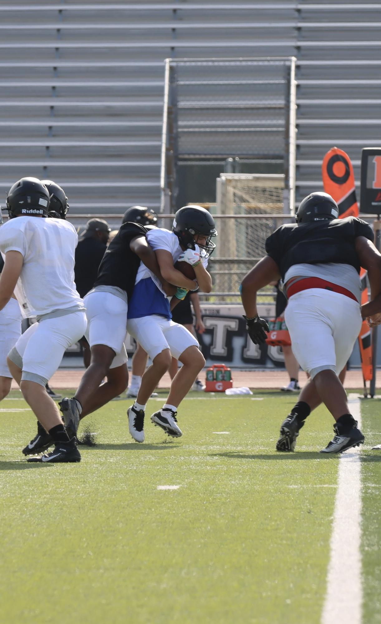 TCHS Football intra-squad scrimmage