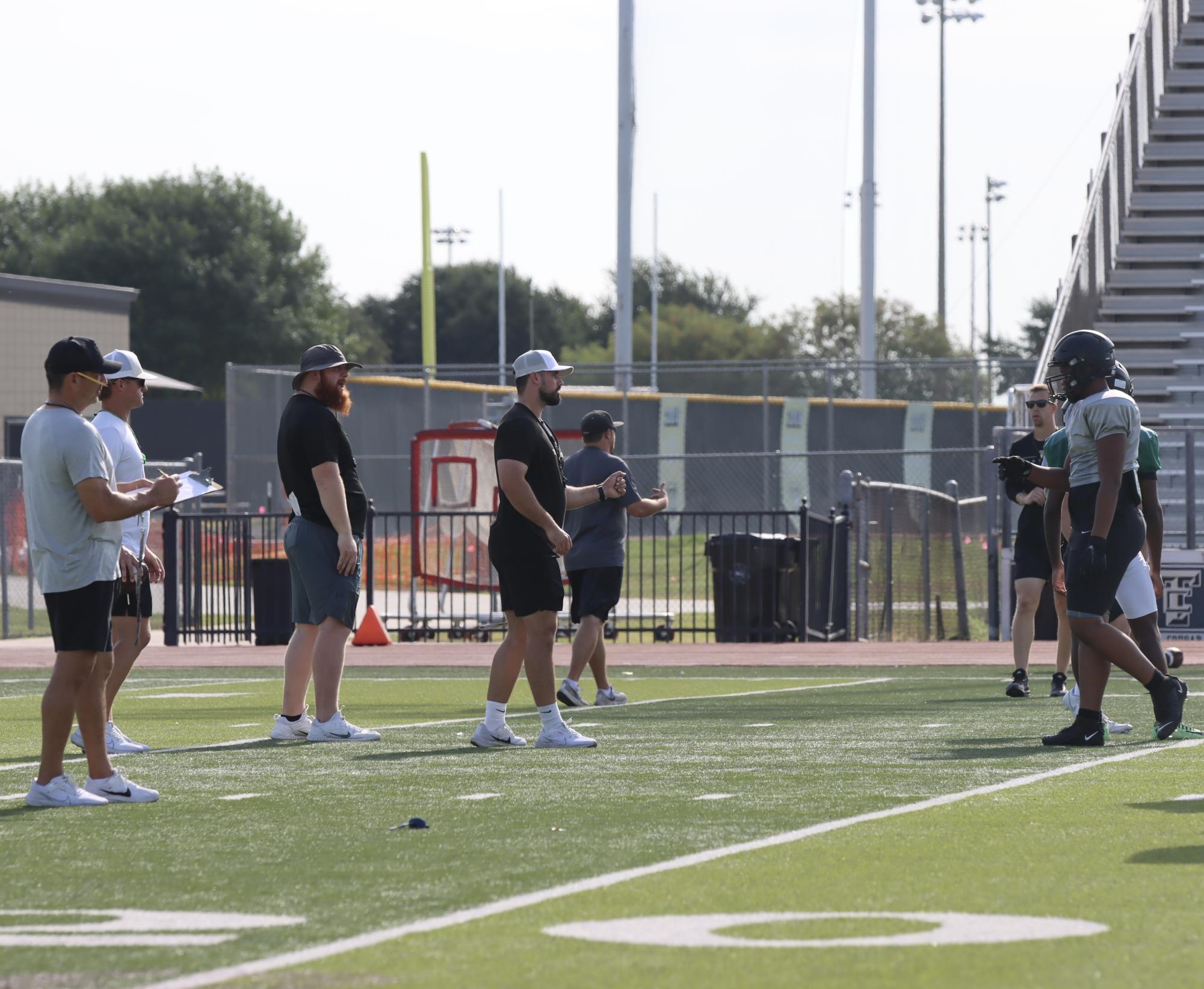 TCHS Football intra-squad scrimmage