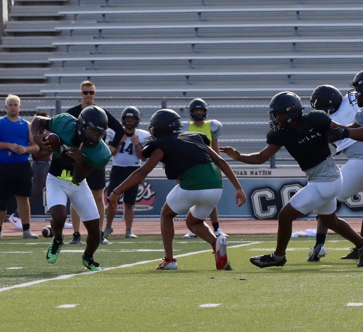 TCHS Football intra-squad scrimmage