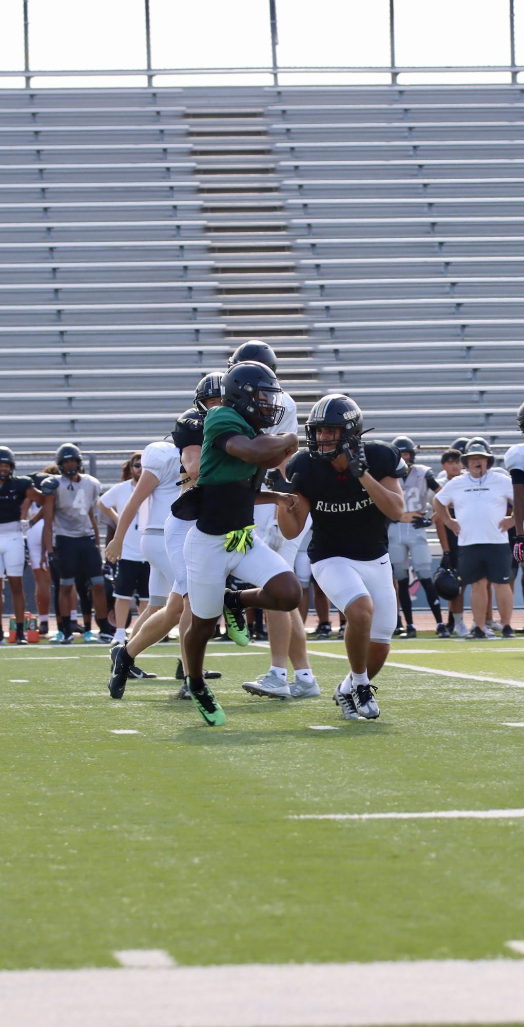 TCHS Football intra-squad scrimmage