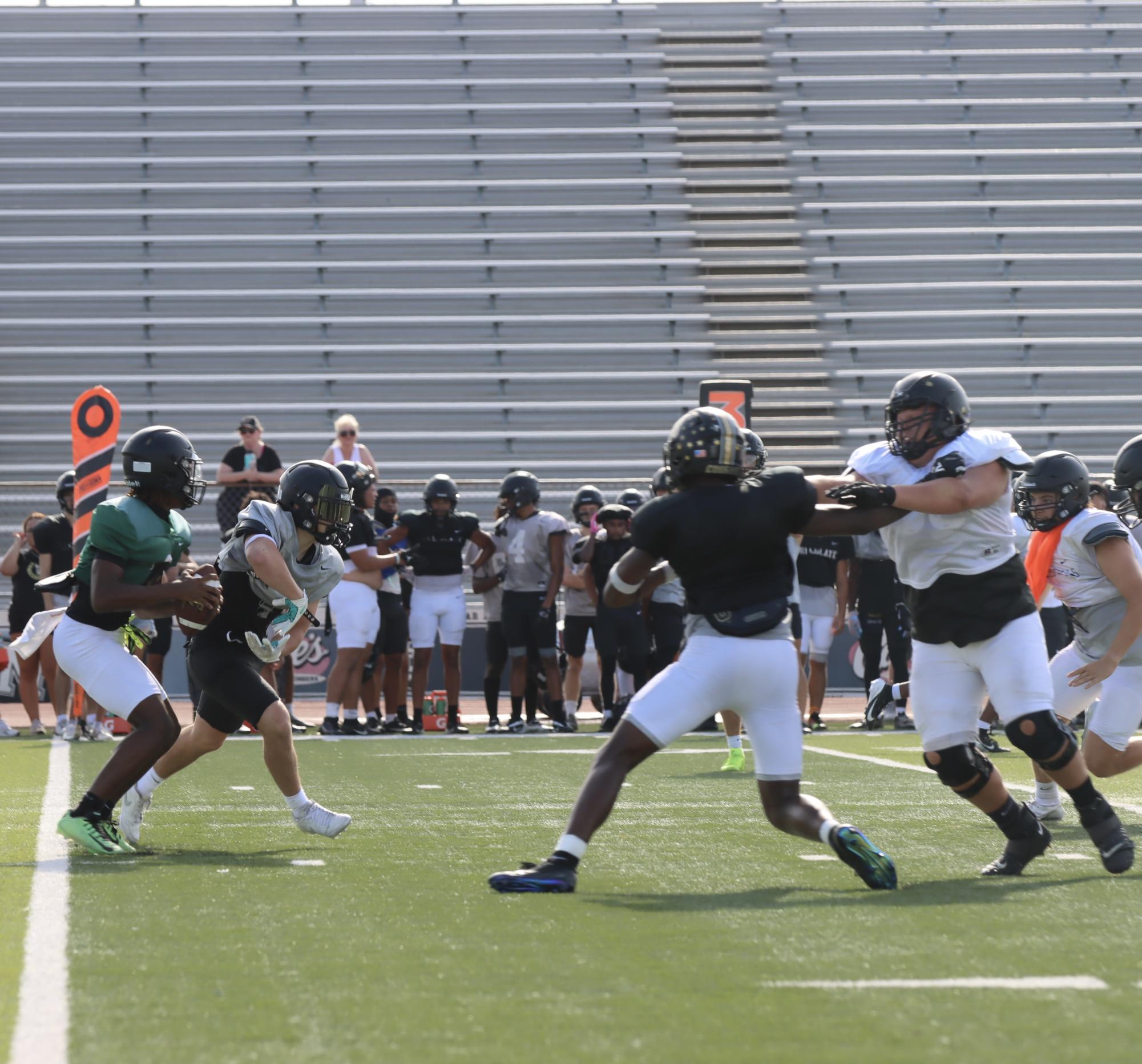 TCHS Football intra-squad scrimmage