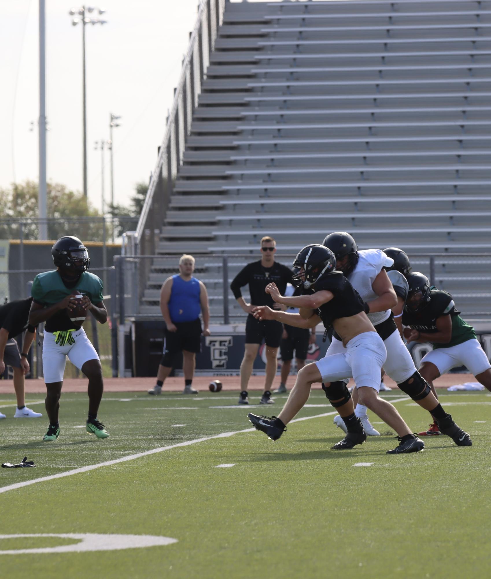 TCHS Football intra-squad scrimmage