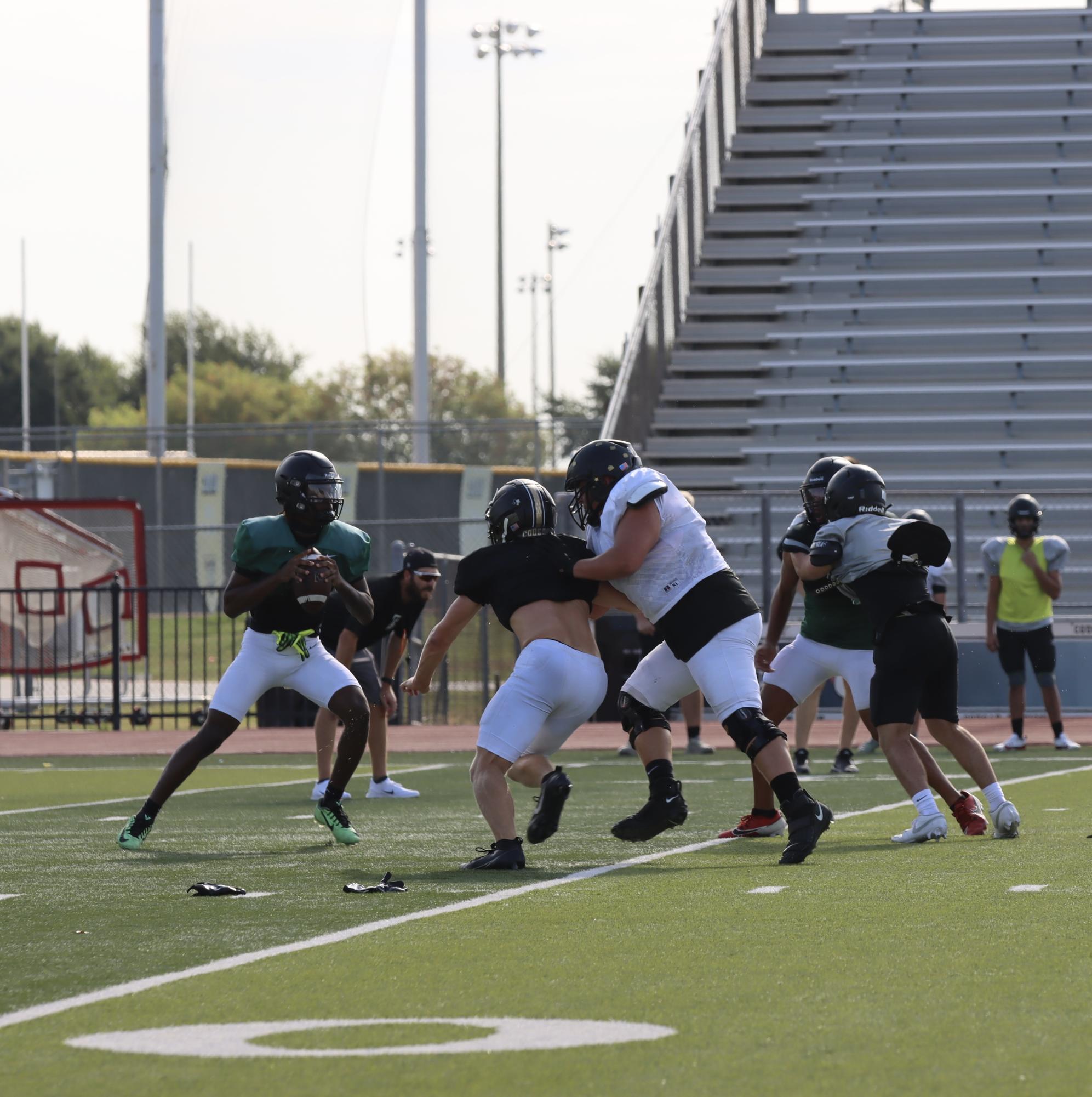 TCHS Football intra-squad scrimmage