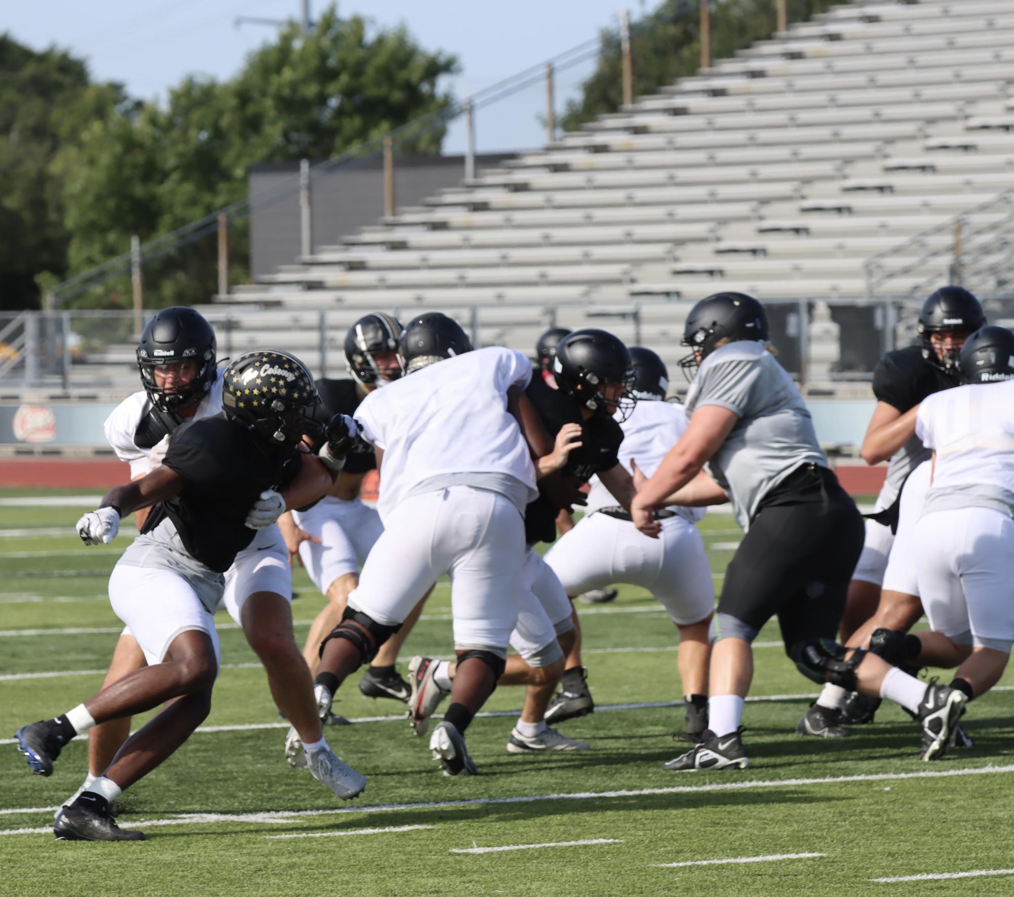 TCHS Football intra-squad scrimmage