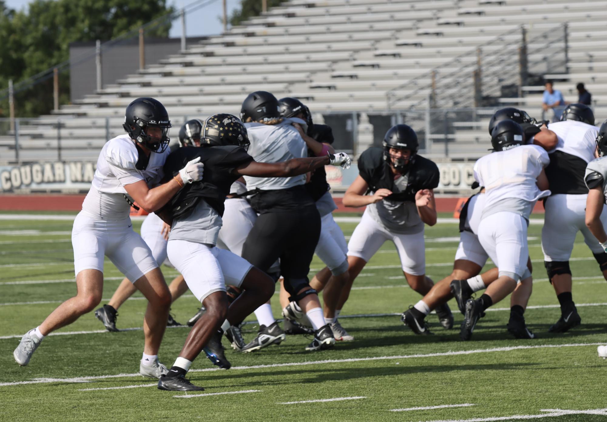 TCHS Football intra-squad scrimmage