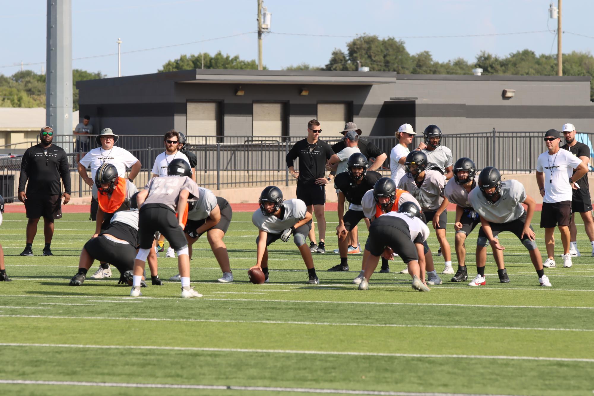 TCHS Football intra-squad scrimmage