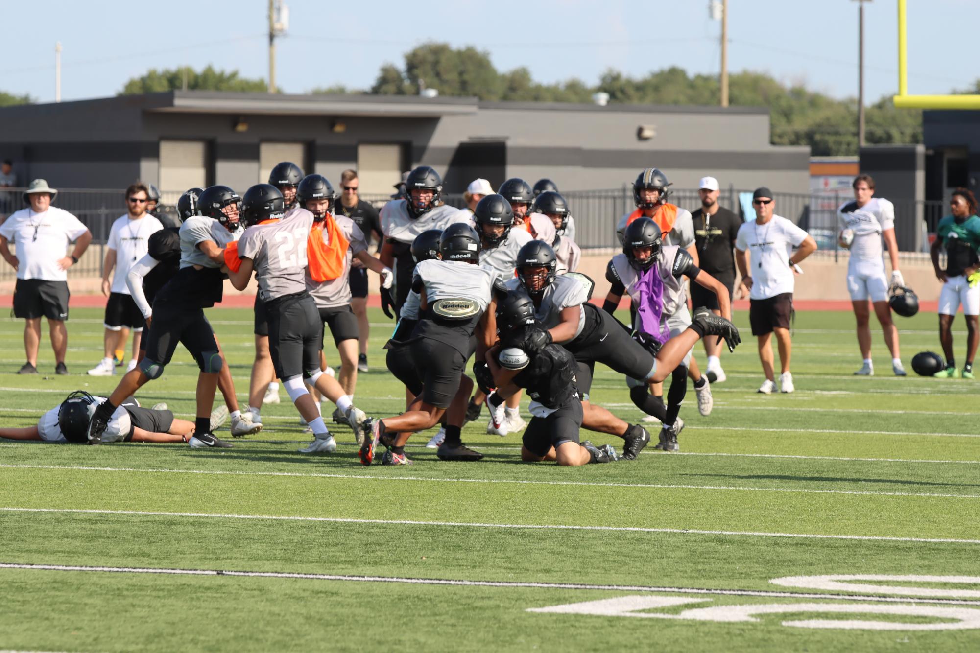 TCHS Football intra-squad scrimmage