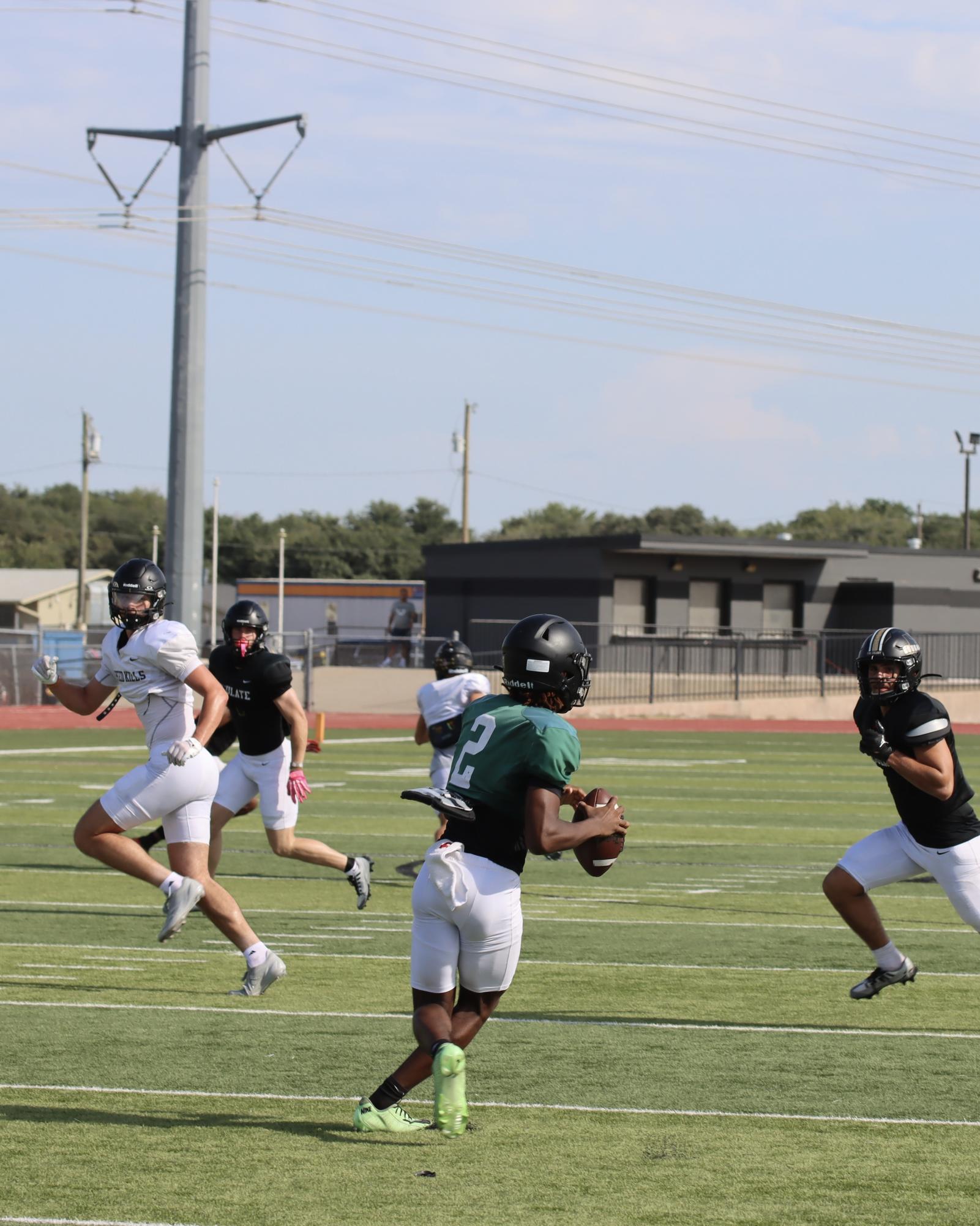 TCHS Football intra-squad scrimmage