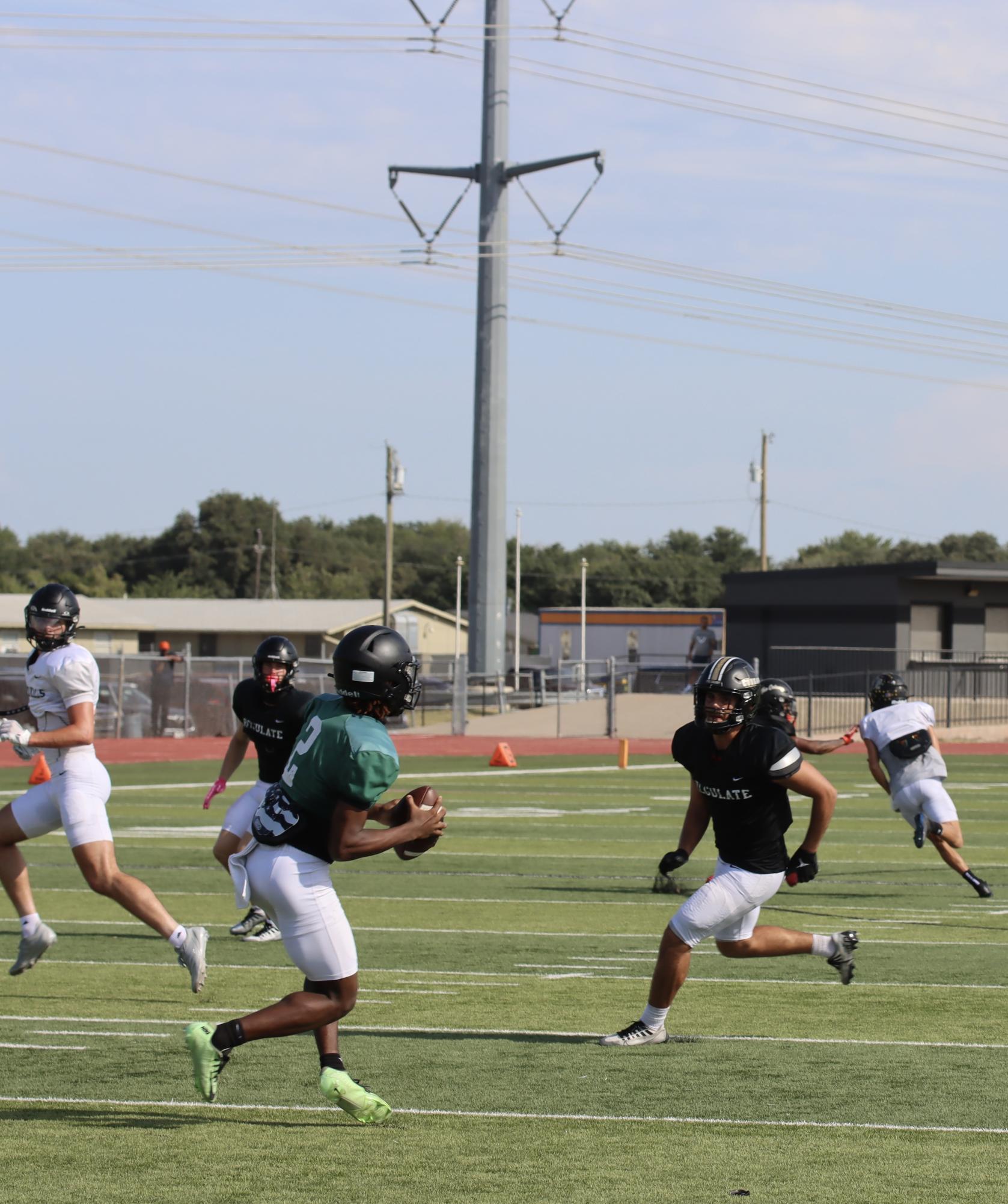 TCHS Football intra-squad scrimmage