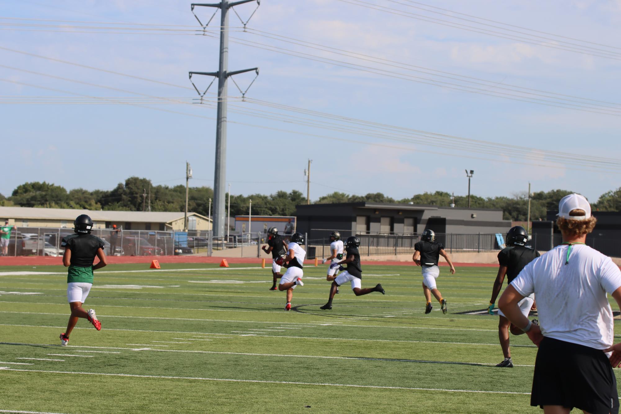 TCHS Football intra-squad scrimmage