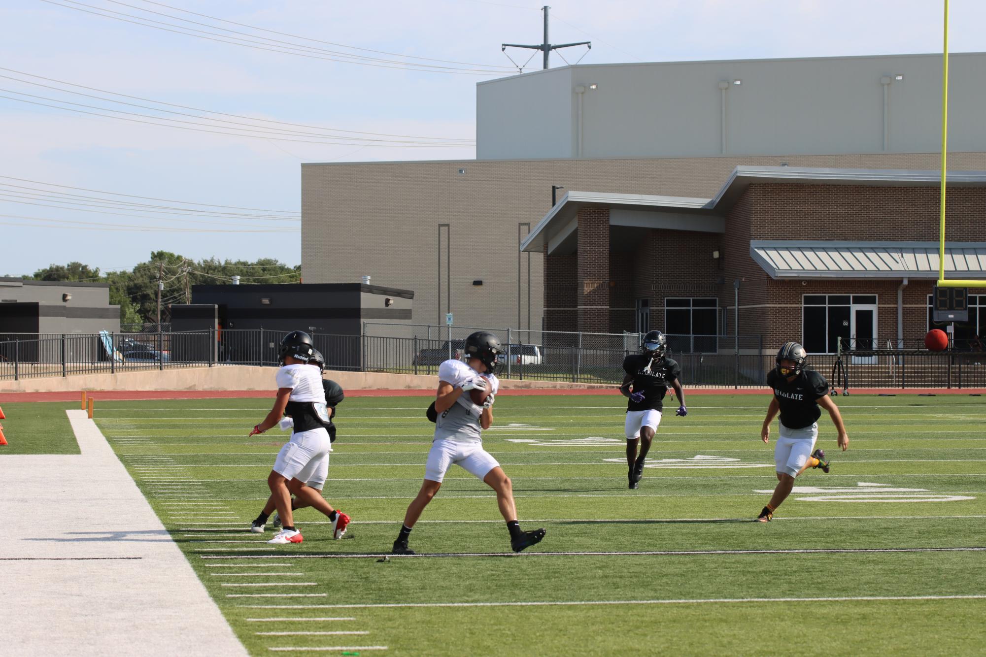 TCHS Football intra-squad scrimmage