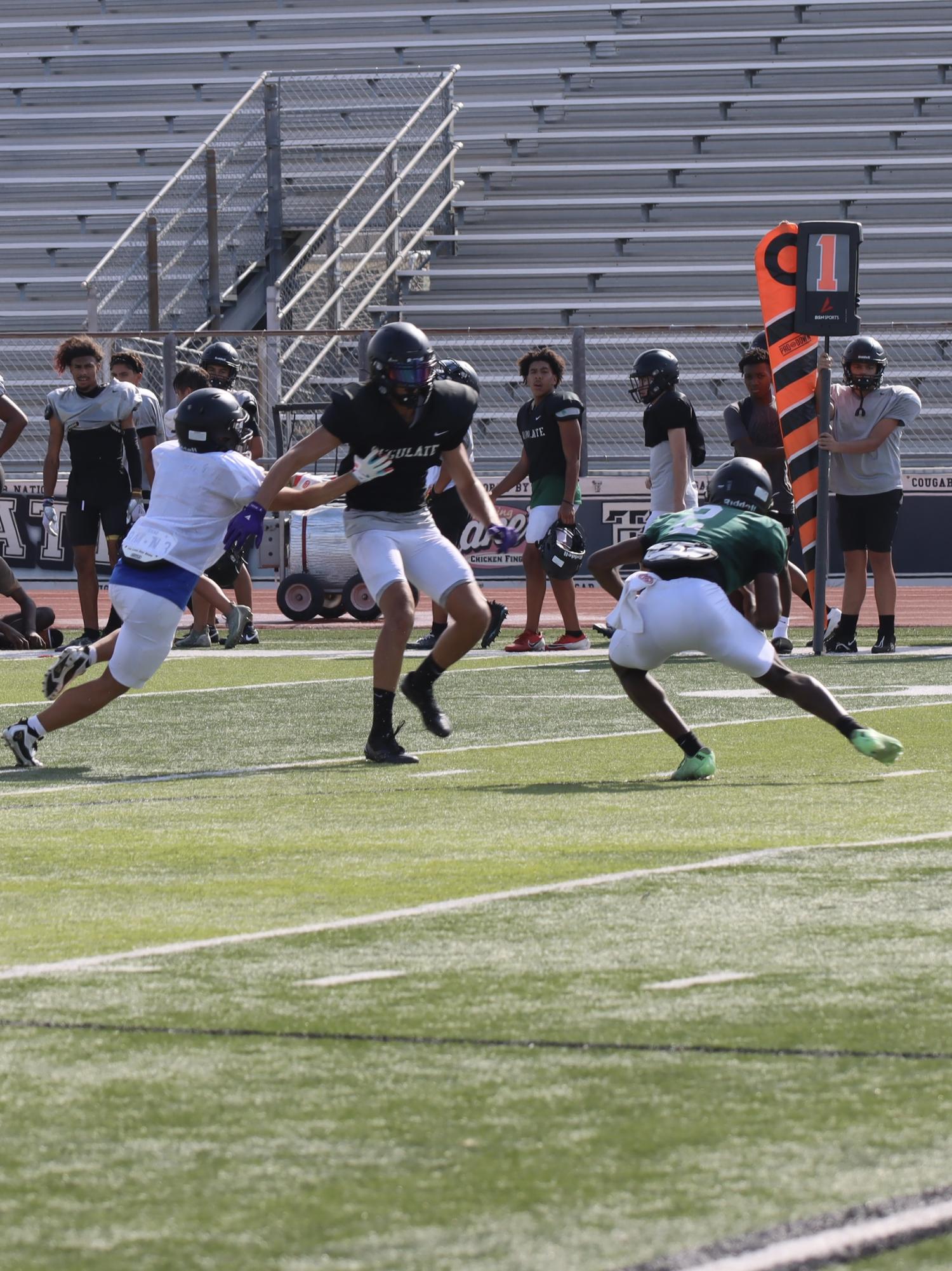 TCHS Football intra-squad scrimmage