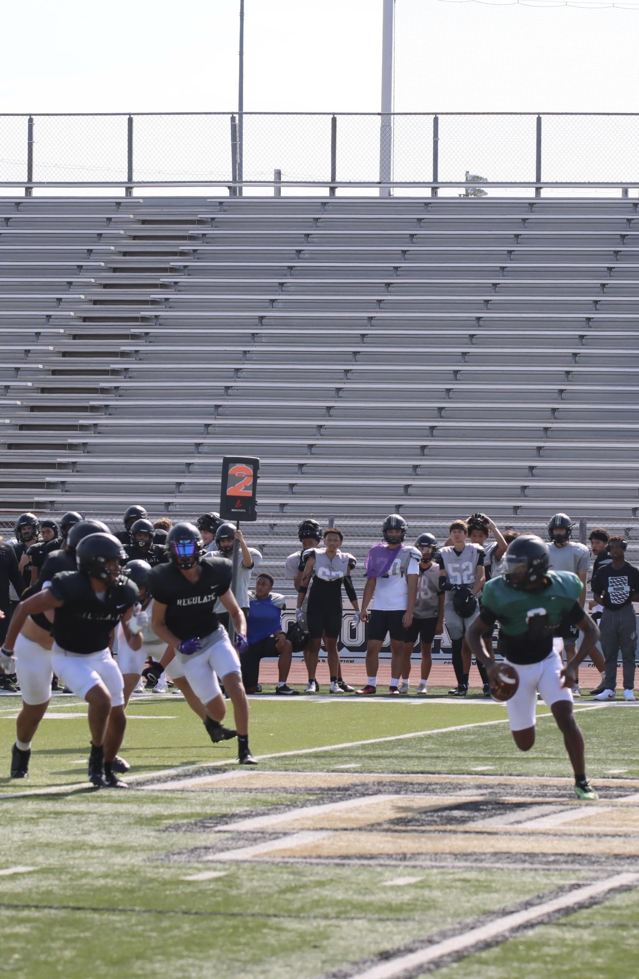 TCHS Football intra-squad scrimmage