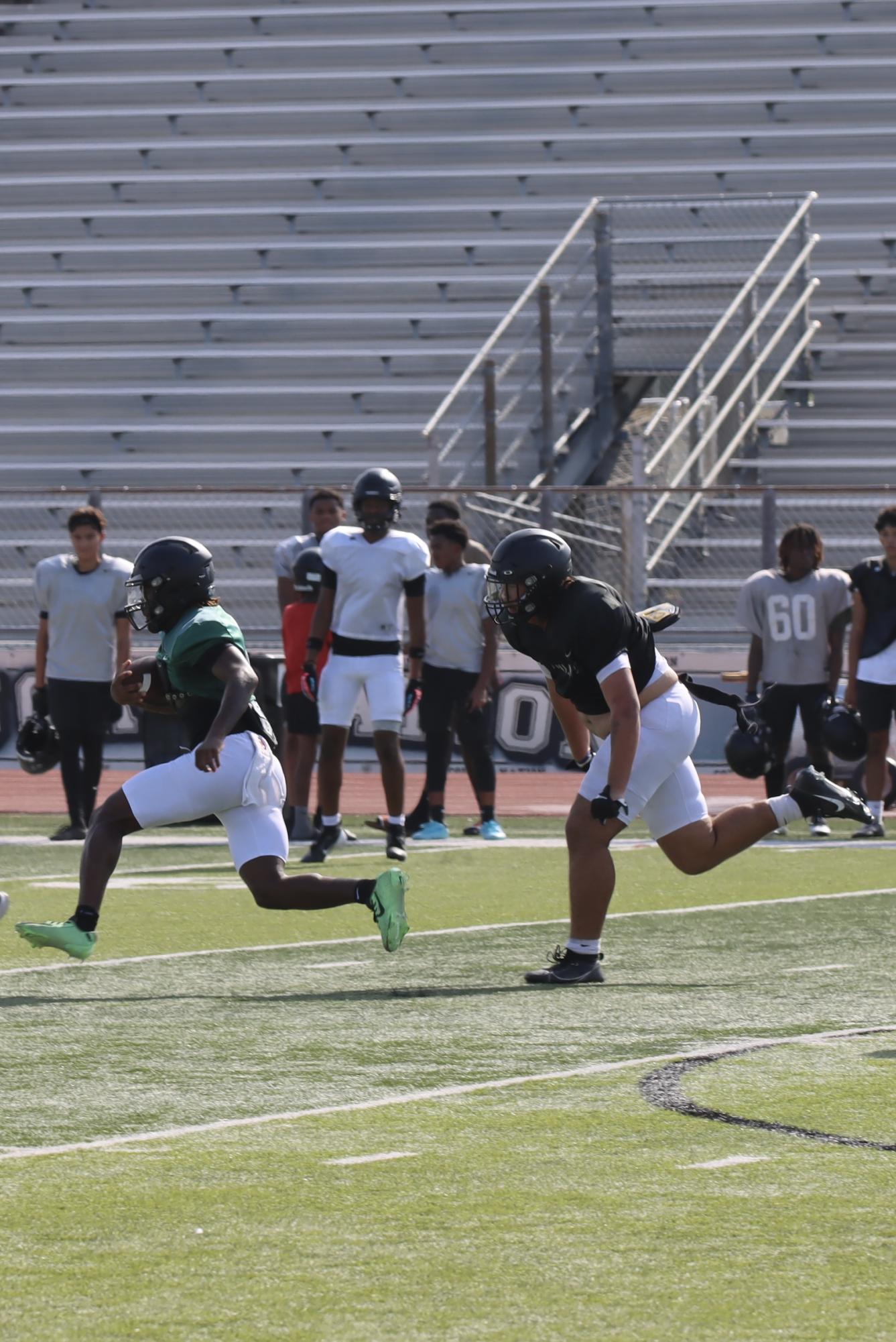 TCHS Football intra-squad scrimmage