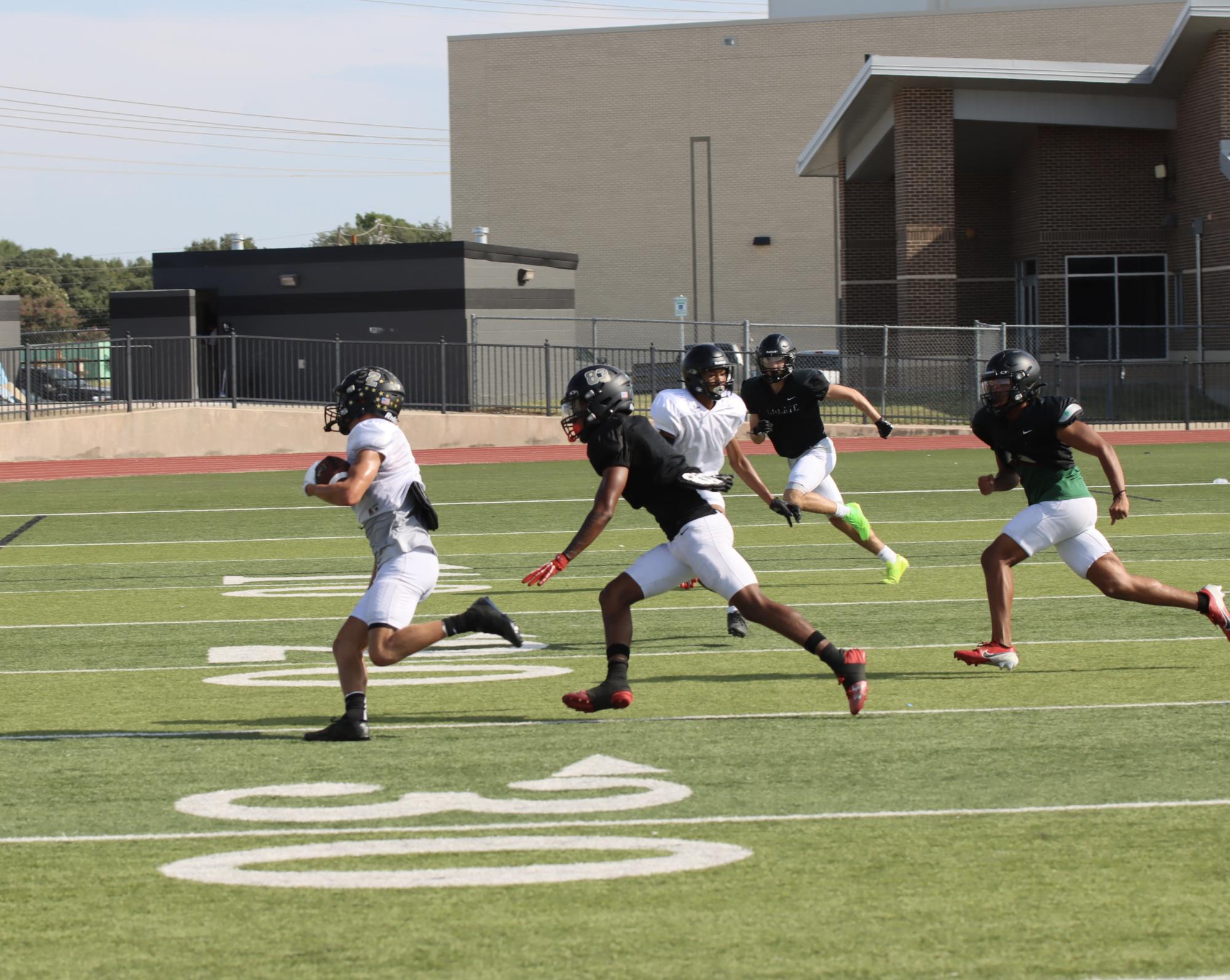 TCHS Football intra-squad scrimmage