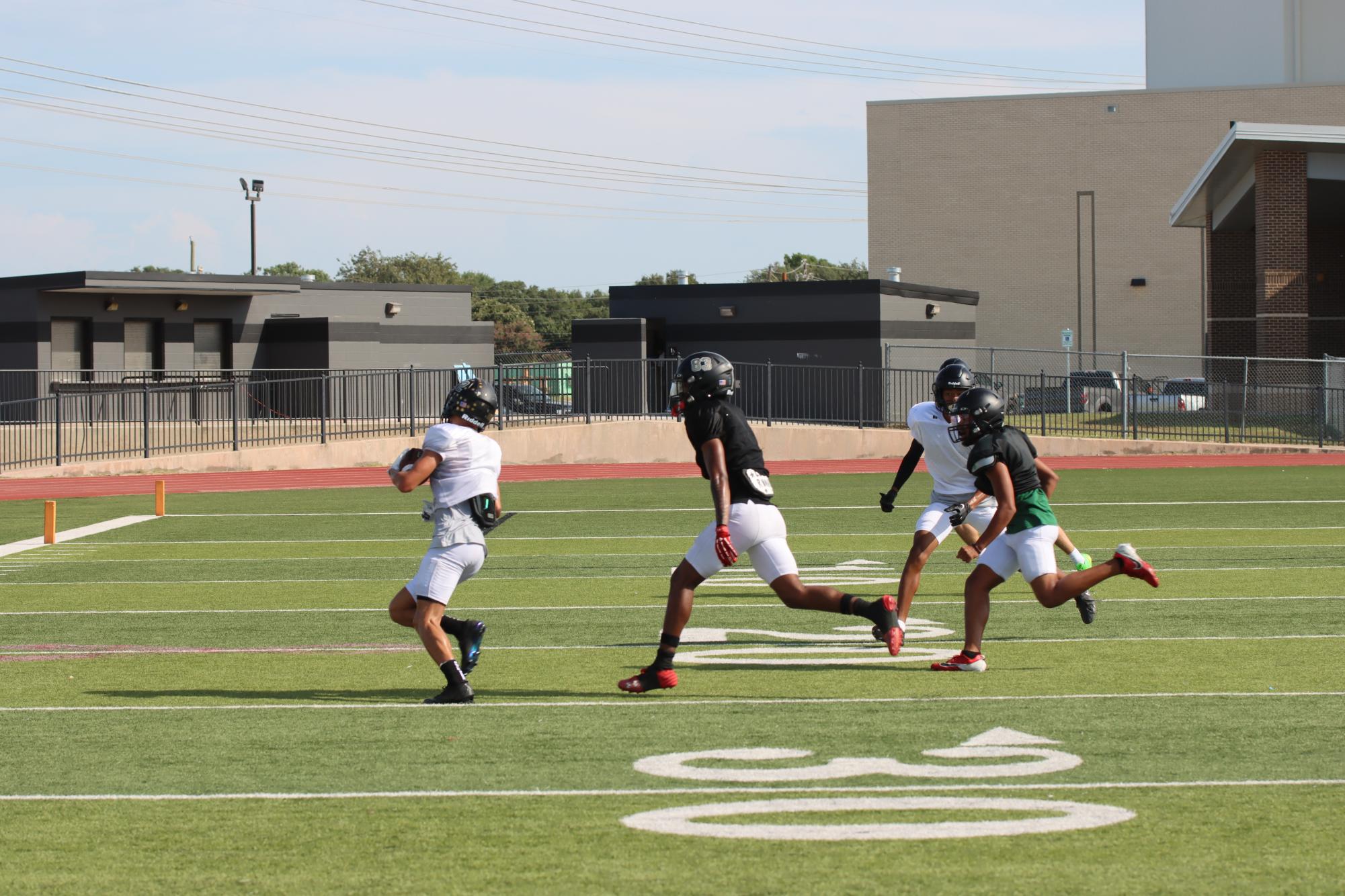 TCHS Football intra-squad scrimmage