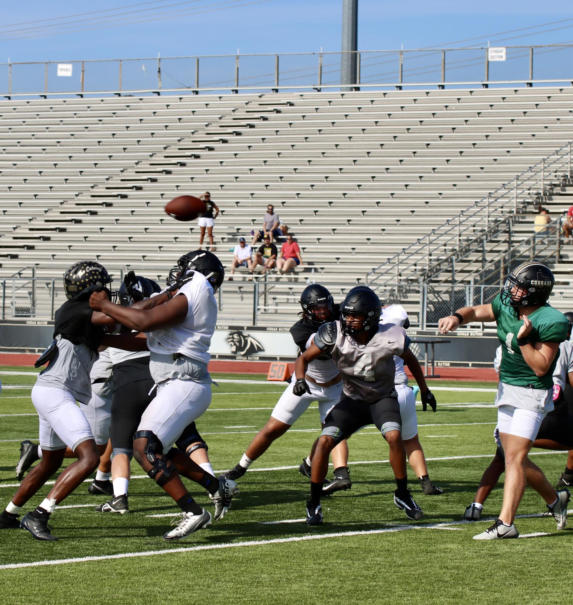 TCHS Football intra-squad scrimmage