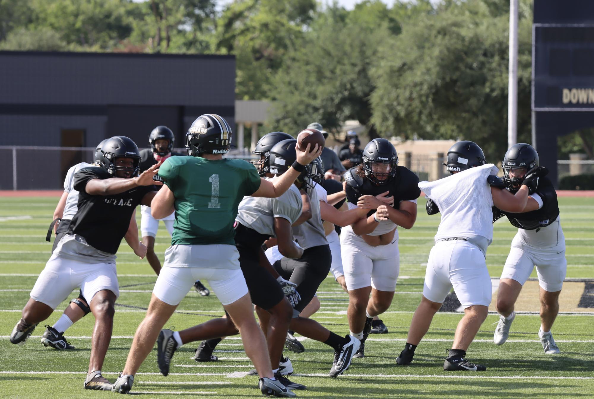 TCHS Football intra-squad scrimmage